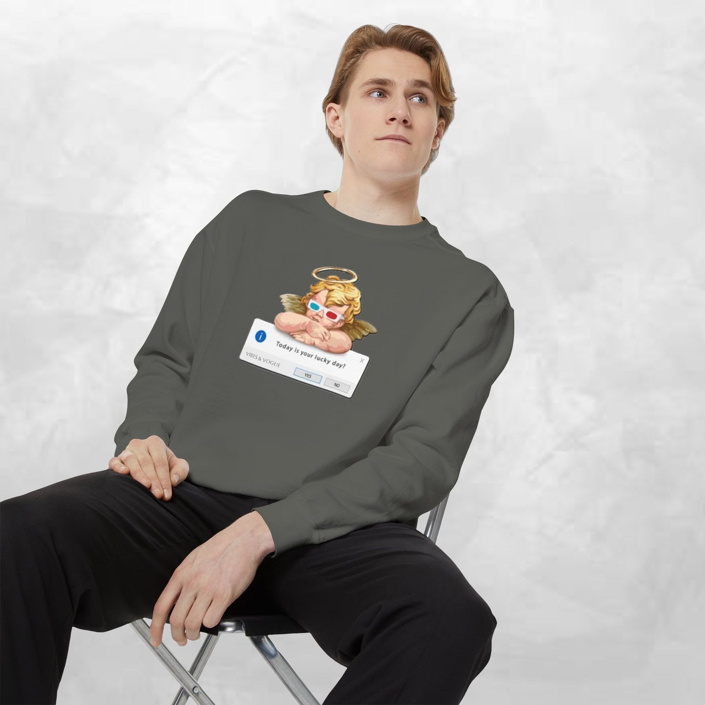 Cozy Unisex Sweatshirt with Playful Design - Perfect Gift for Friends, Parties, Casual Days, and Holidays