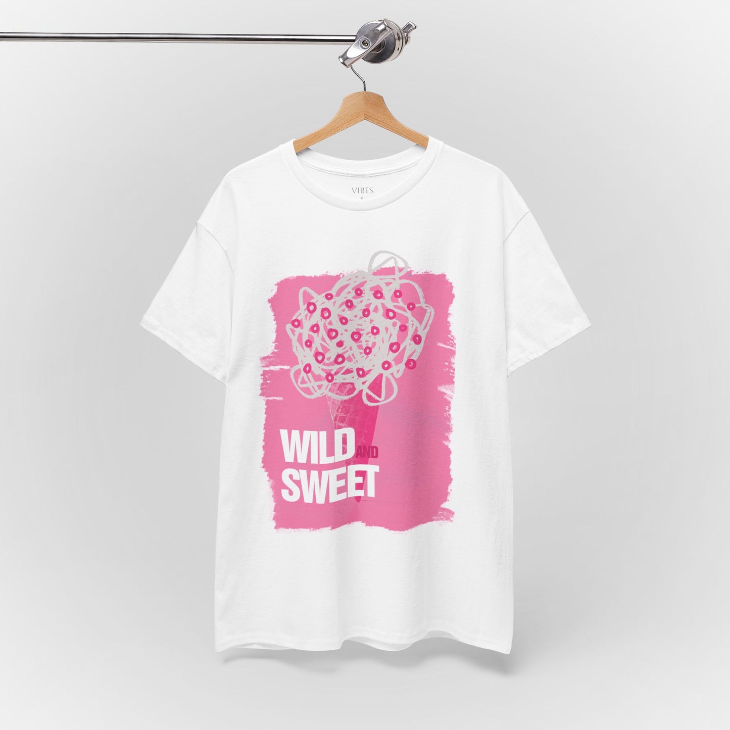 Wild and Sweet Unisex Heavy Cotton Tee - Playful Graphic Shirt for Fun-Loving Individuals