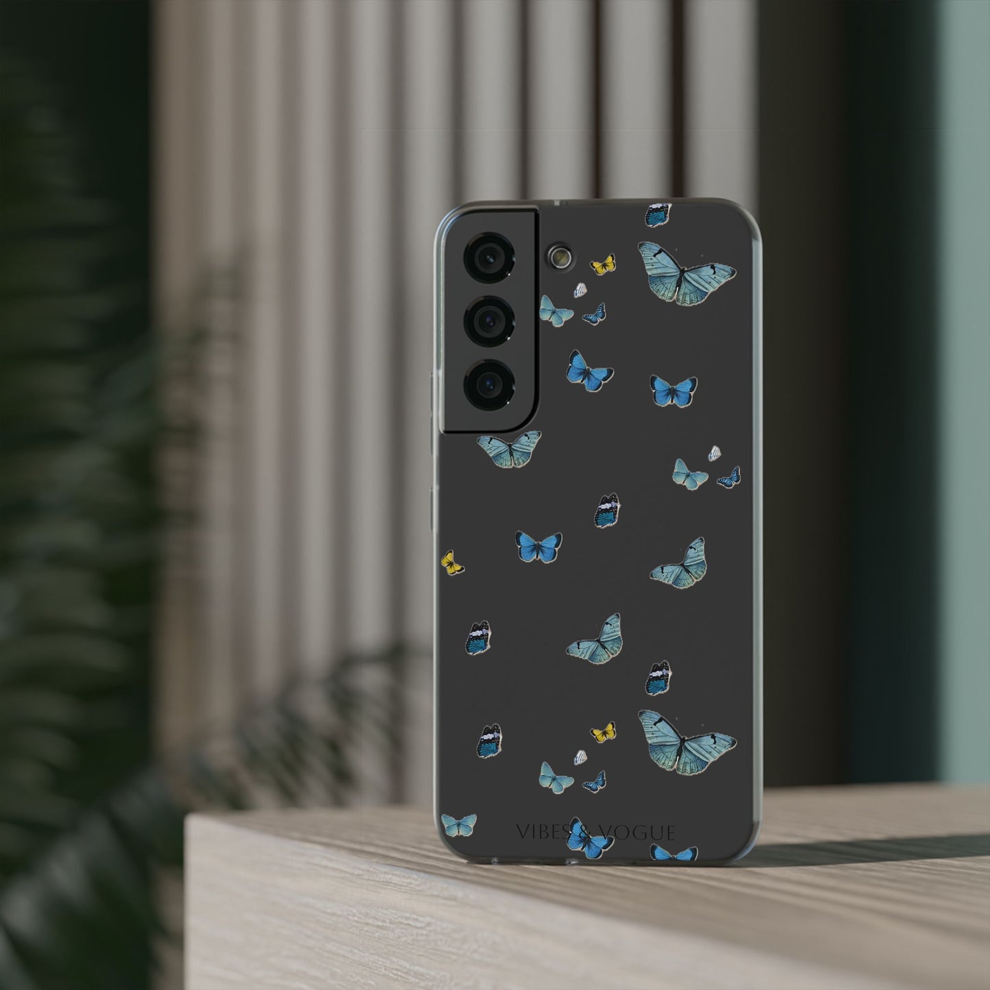 Butterfly Vibes Phone Case, Flexible Phone Cover, Elegant Phone Accessory, Gift for Nature Lovers, Spring Decor, Eco-Friendly Case