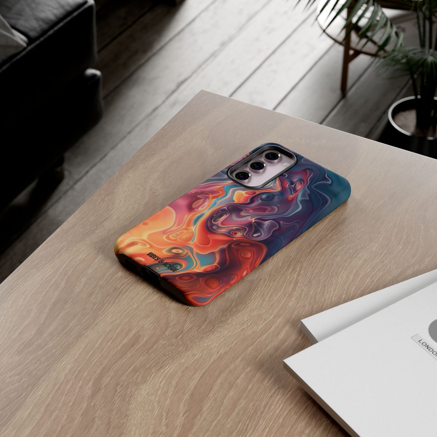 Colorful Phone Case, Abstract Print Cover, Tough Cases for Protection, Gift for Her, Modern Design, Trendy Mobile Accessory