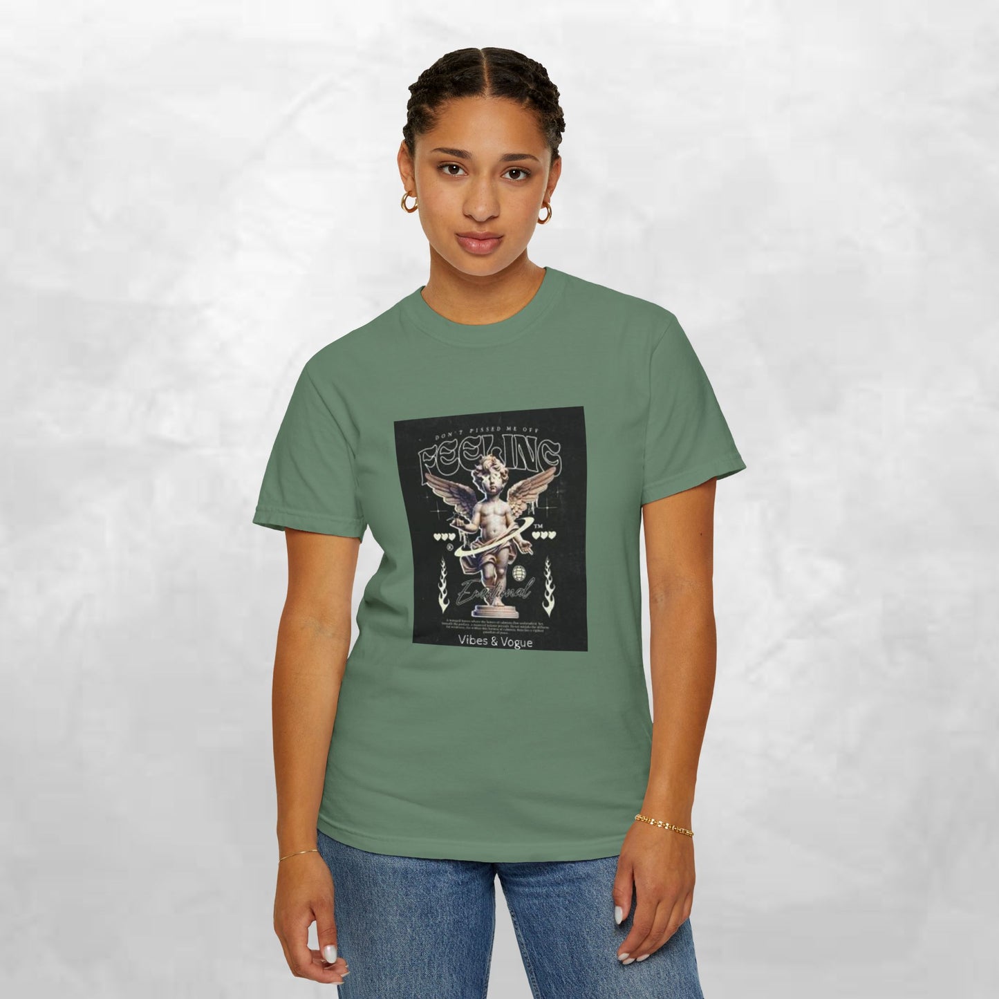 Vintage-Inspired Angel Graphic T-Shirt - Perfect for Casual Wear, Gift for Music Lovers, Cute Outfit Idea, Retro Design, Cozy Everyday Tee