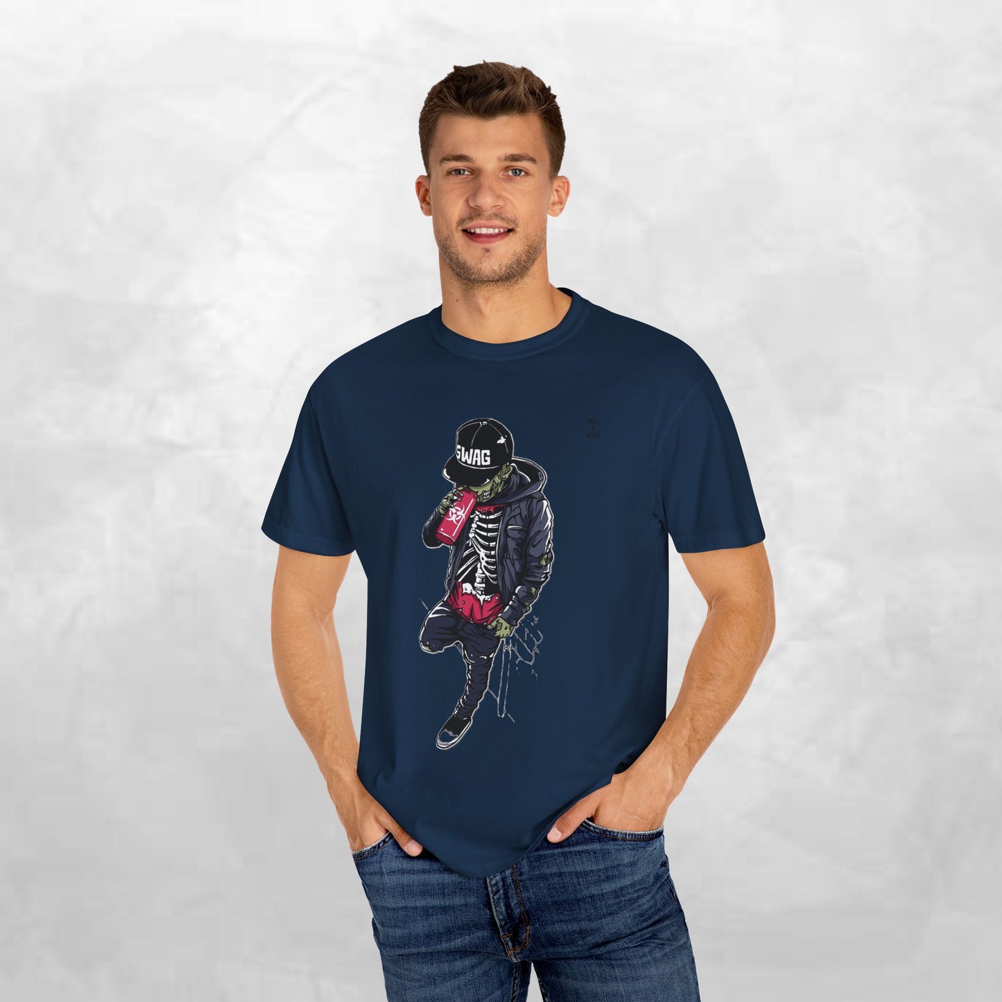 Cool Skeleton Swag Unisex T-Shirt - Trendy Streetwear Graphic Tee