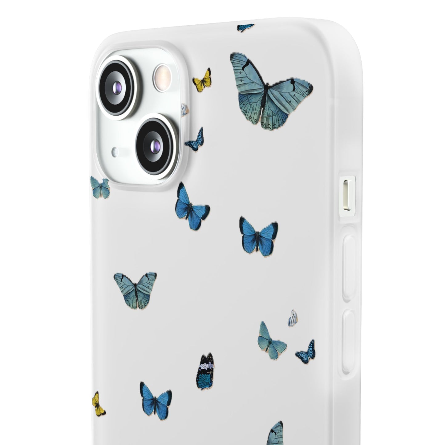 Butterfly Vibes Phone Case, Flexible Phone Cover, Elegant Phone Accessory, Gift for Nature Lovers, Spring Decor, Eco-Friendly Case