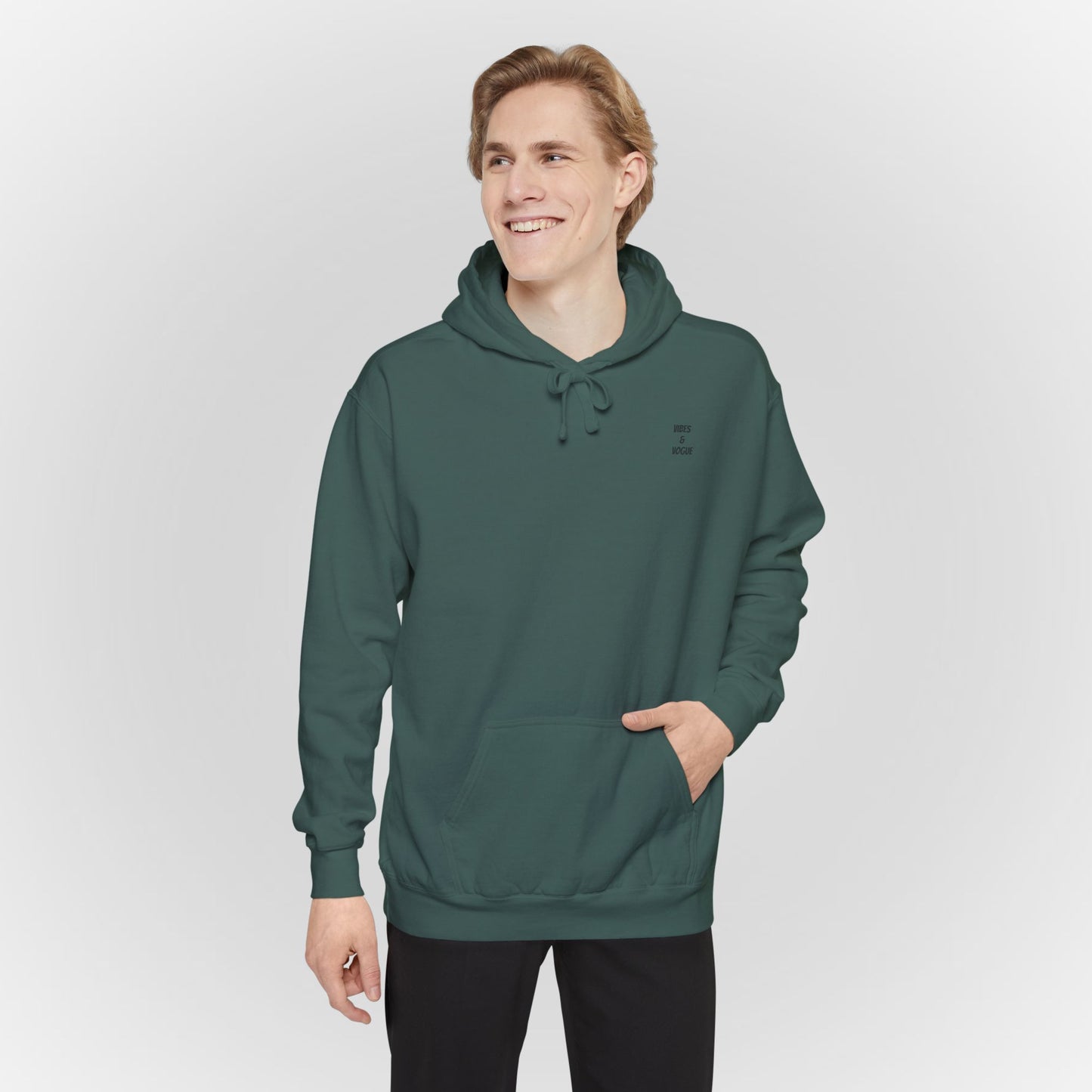 Comfortable Unisex Garment-Dyed Hoodie for Relaxed Days