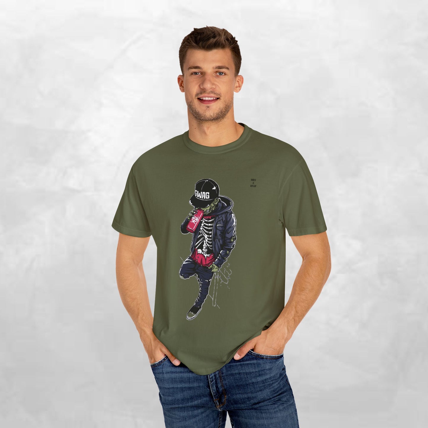 Cool Skeleton Swag Unisex T-Shirt - Trendy Streetwear Graphic Tee