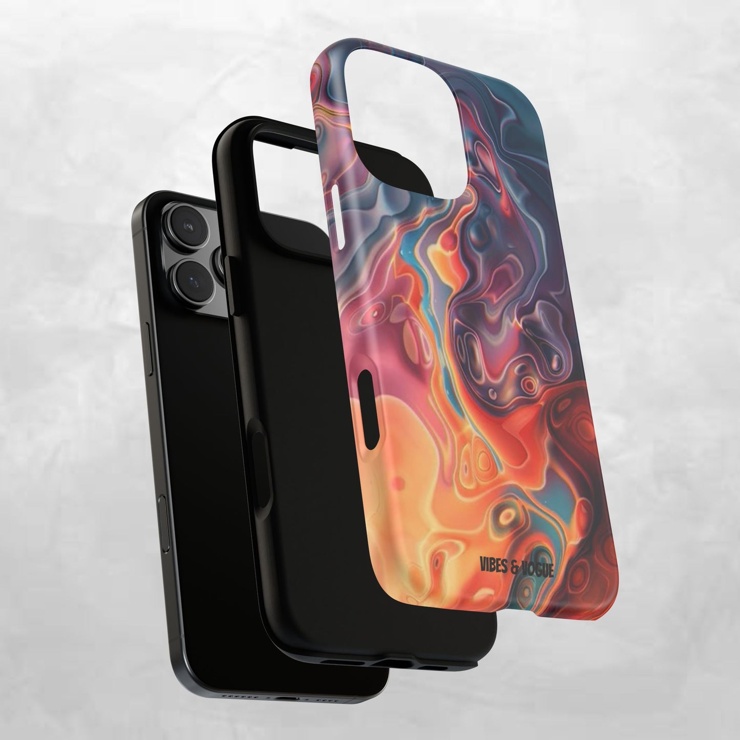 Colorful Phone Case, Abstract Print Cover, Tough Cases for Protection, Gift for Her, Modern Design, Trendy Mobile Accessory