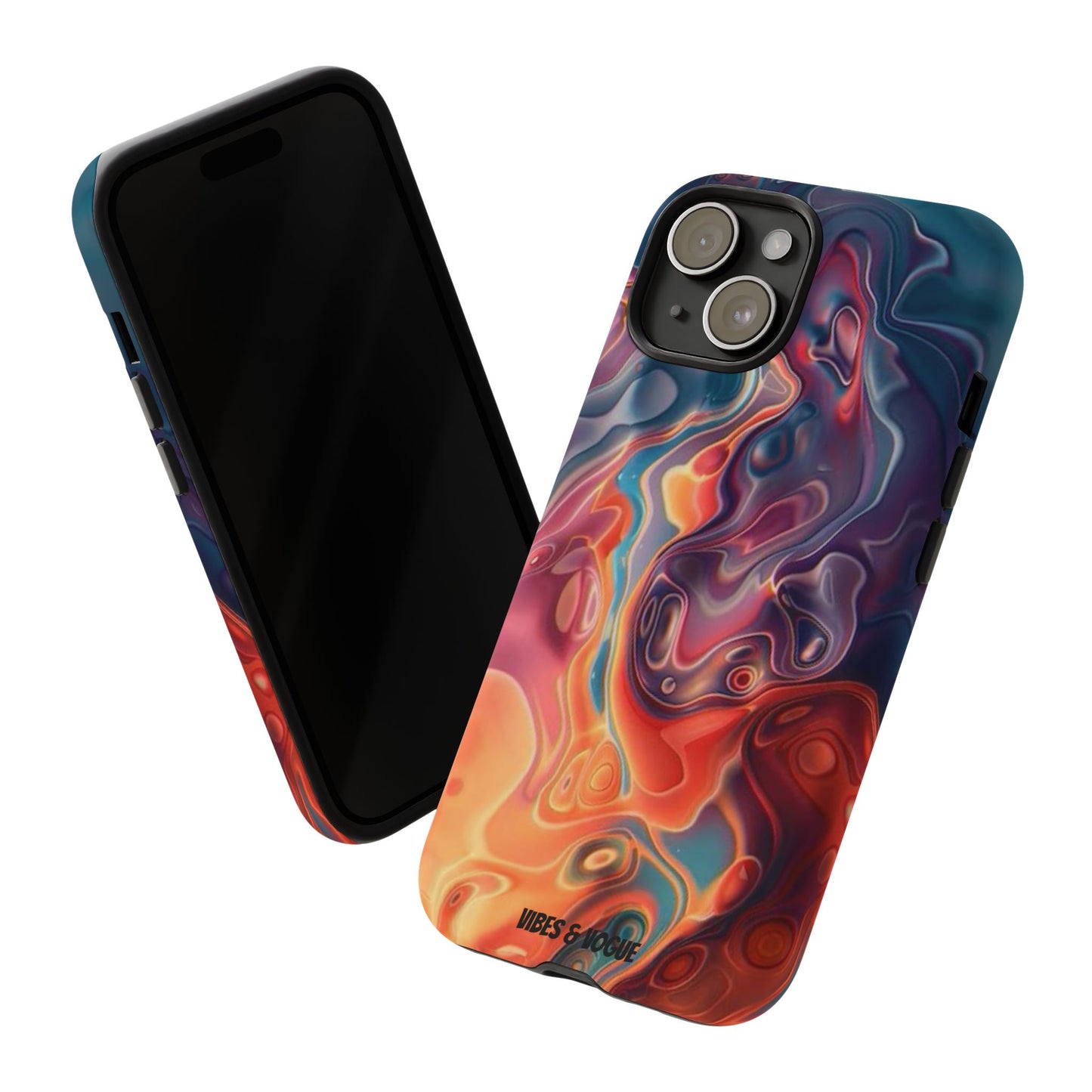 Colorful Phone Case, Abstract Print Cover, Tough Cases for Protection, Gift for Her, Modern Design, Trendy Mobile Accessory