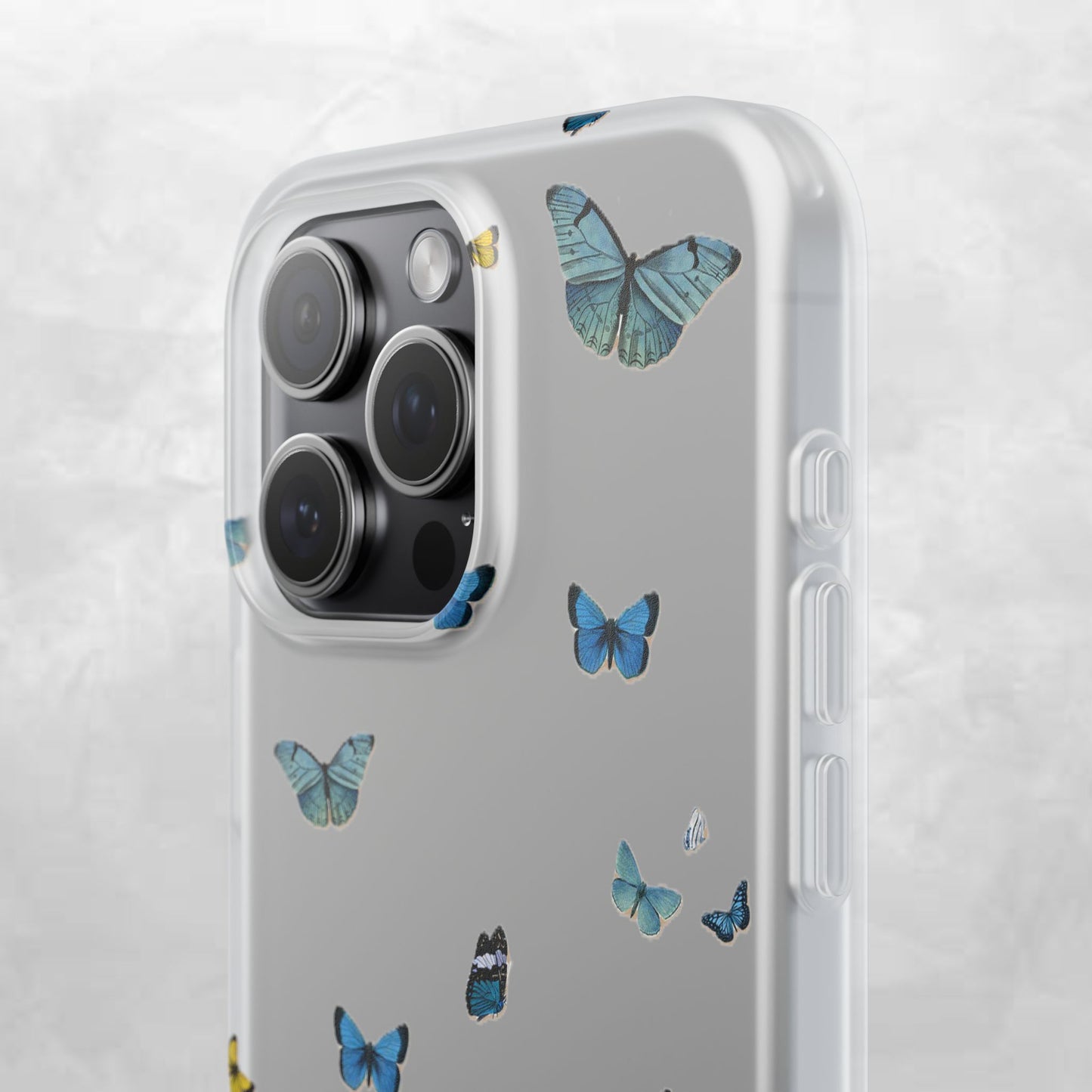 Butterfly Vibes Phone Case, Flexible Phone Cover, Elegant Phone Accessory, Gift for Nature Lovers, Spring Decor, Eco-Friendly Case
