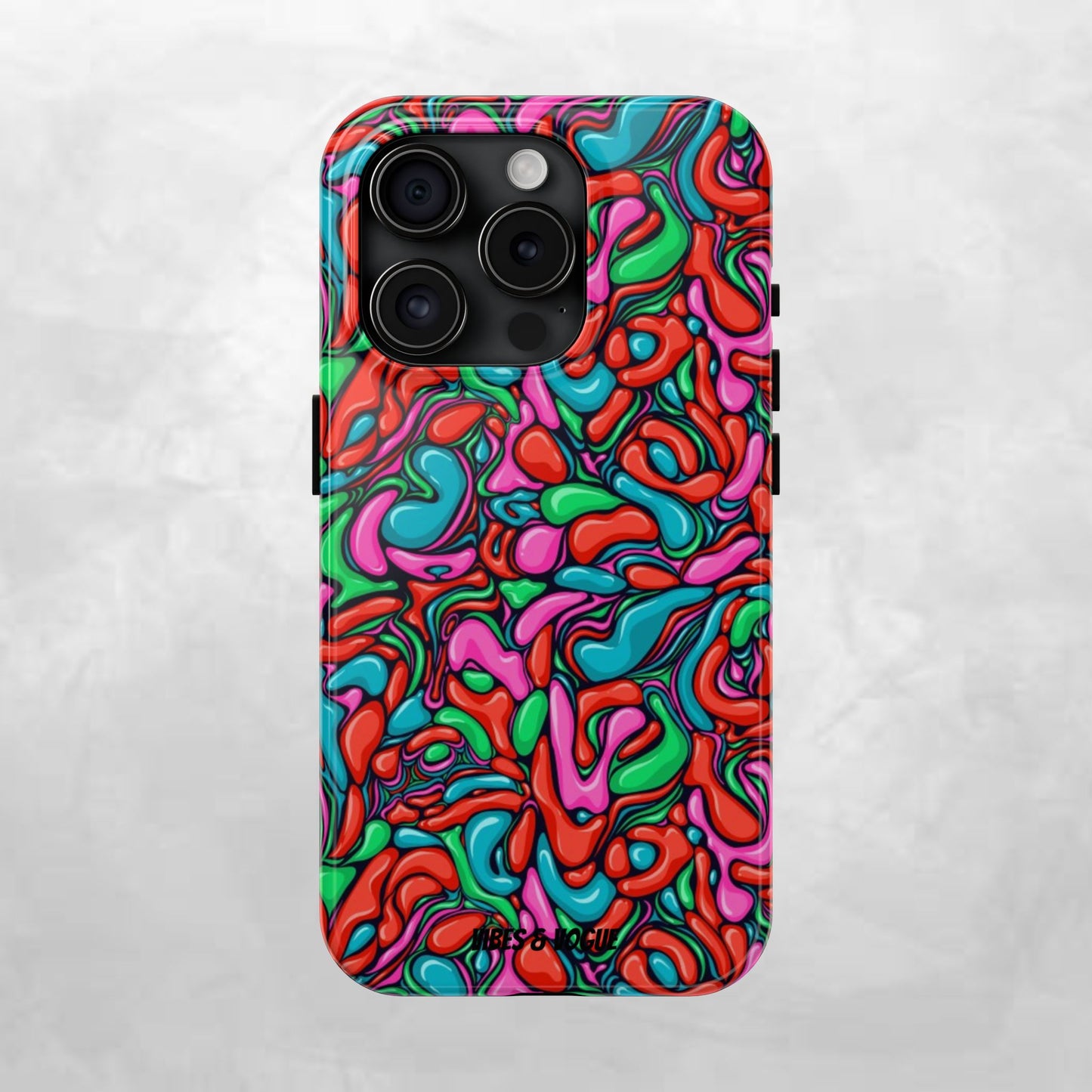 Vibrant Tough Phone Cases - Colorful Abstract Designs for Teens & Adults, Perfect Gift for Birthdays, Holidays, & Everyday Use