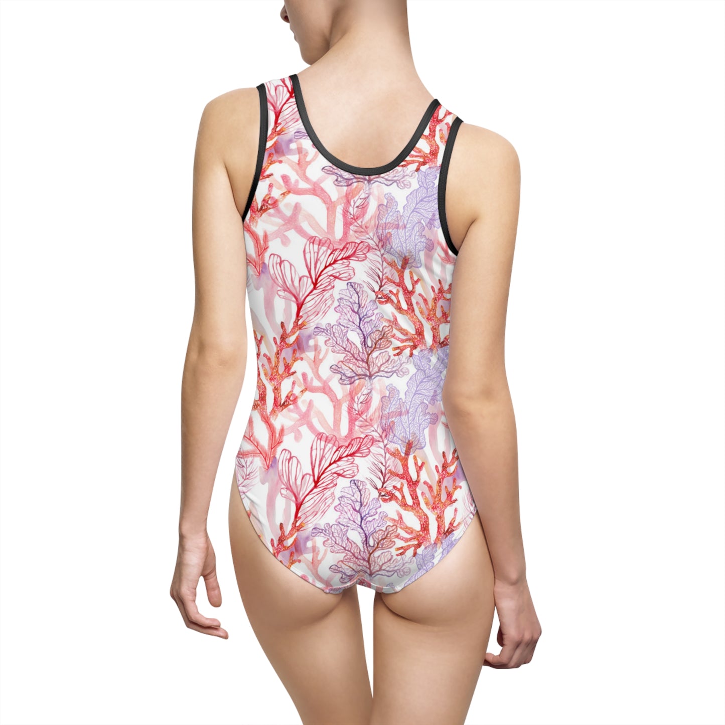 Coral Reef Women's One-Piece Swimsuit - Vibrant Beachwear for Summer