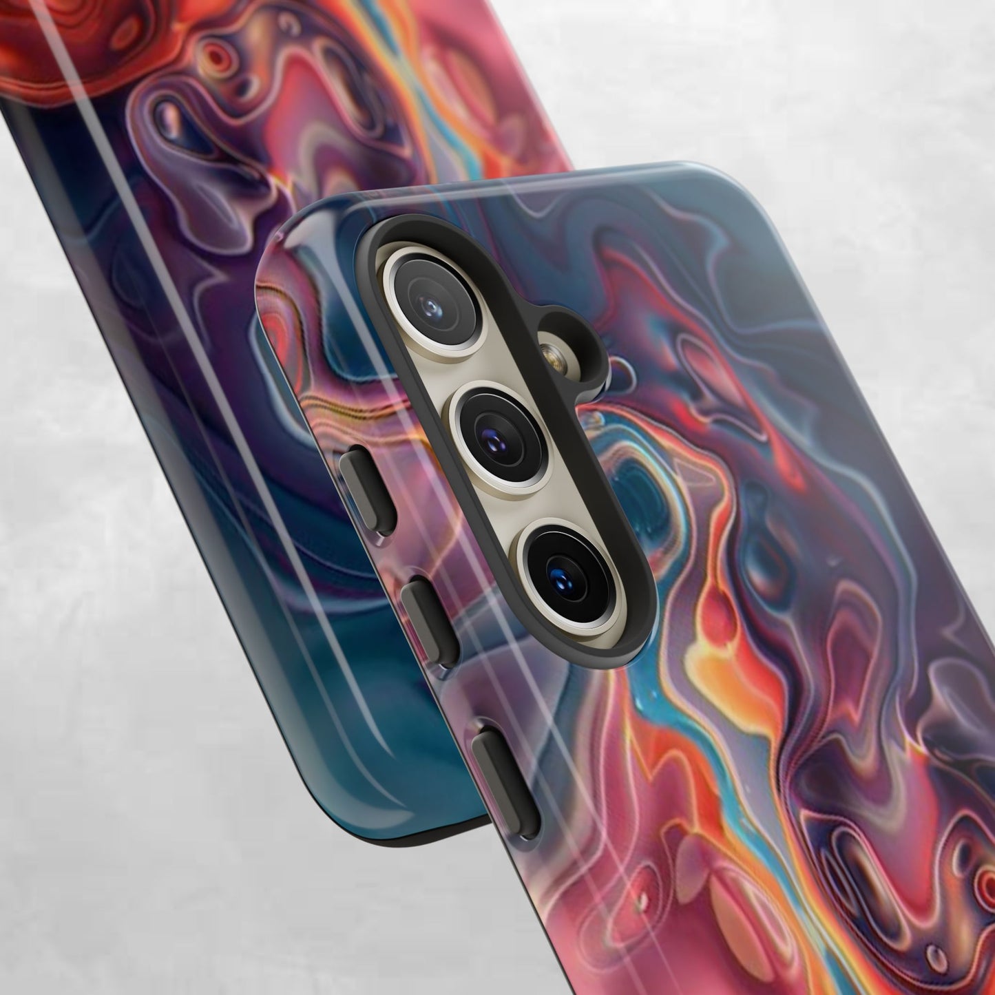 Colorful Phone Case, Abstract Print Cover, Tough Cases for Protection, Gift for Her, Modern Design, Trendy Mobile Accessory