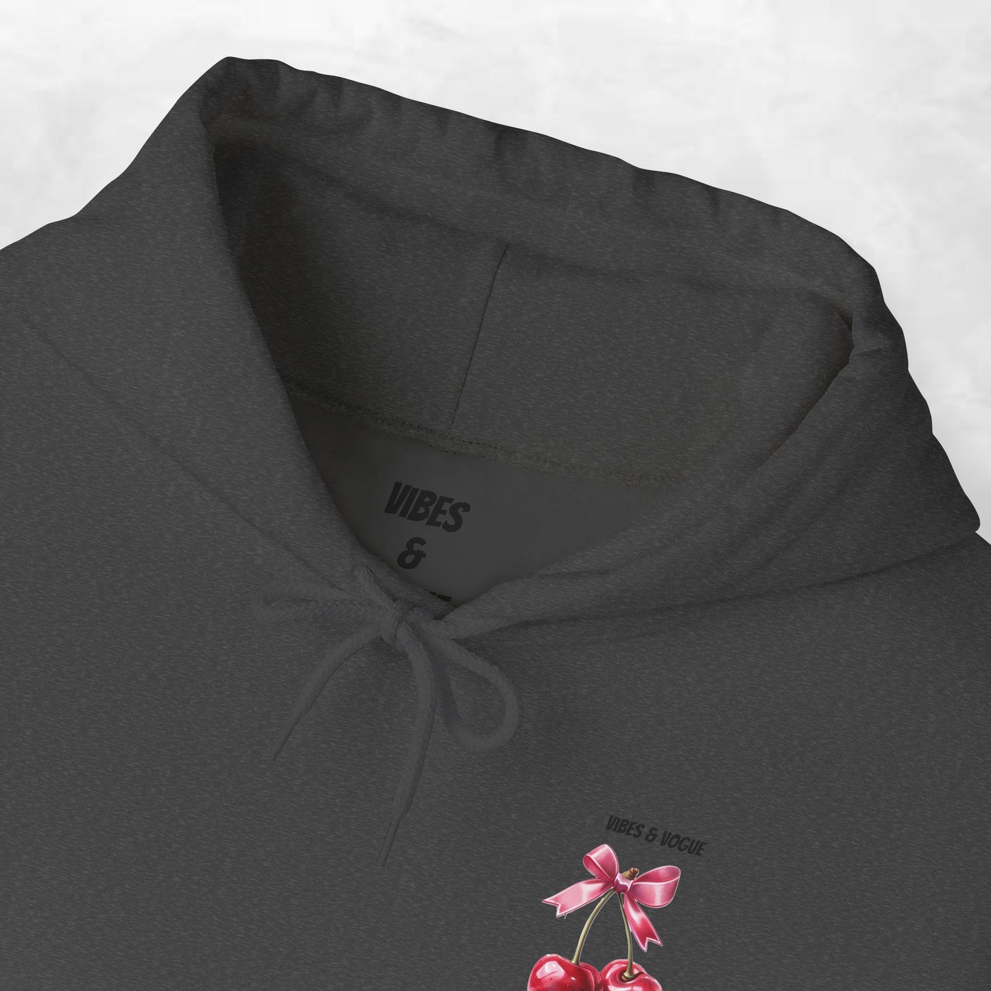 Cherry Bow Unisex Hoodie - Sweet, Cozy Style for Spring, Casual Wear, Gift for Birthdays, Summer Fun, Festival Fashion