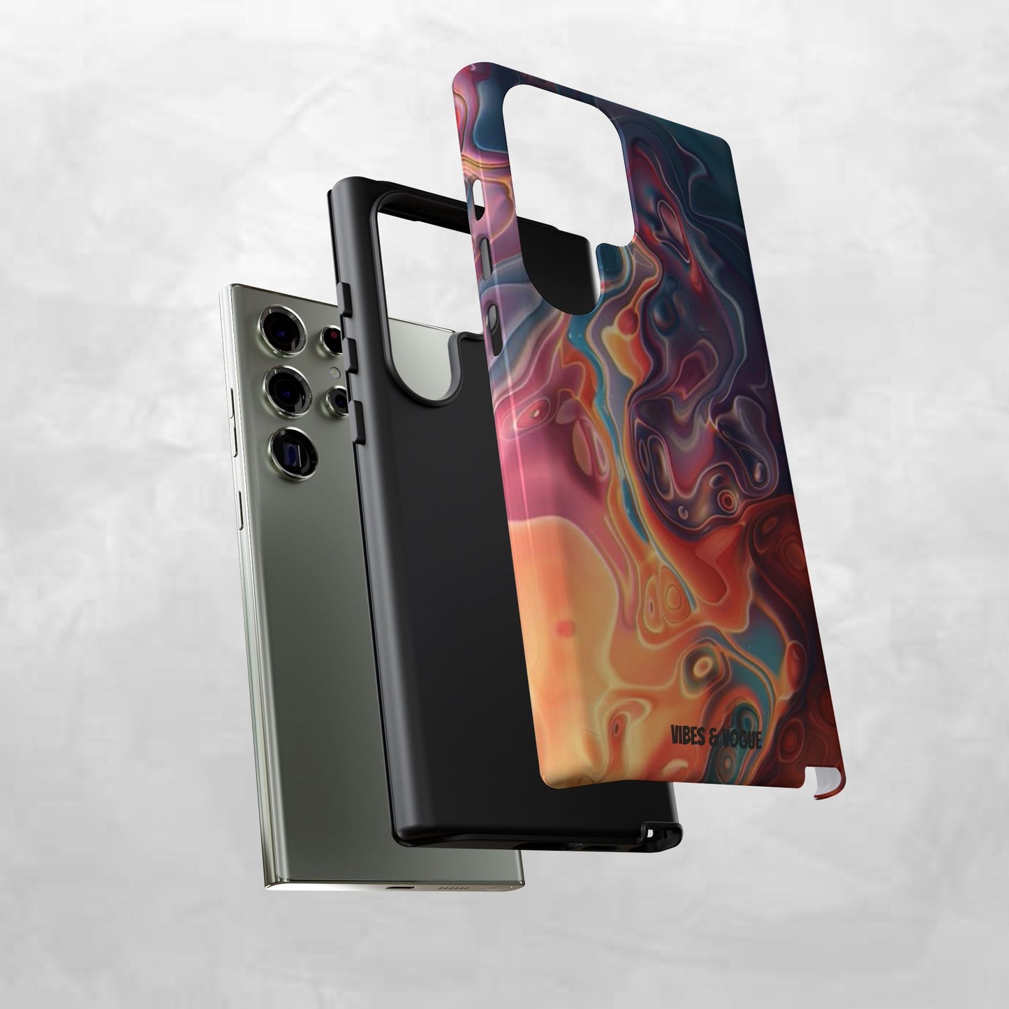 Colorful Phone Case, Abstract Print Cover, Tough Cases for Protection, Gift for Her, Modern Design, Trendy Mobile Accessory