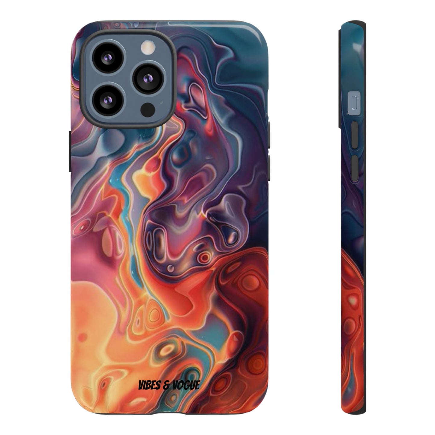 Colorful Phone Case, Abstract Print Cover, Tough Cases for Protection, Gift for Her, Modern Design, Trendy Mobile Accessory