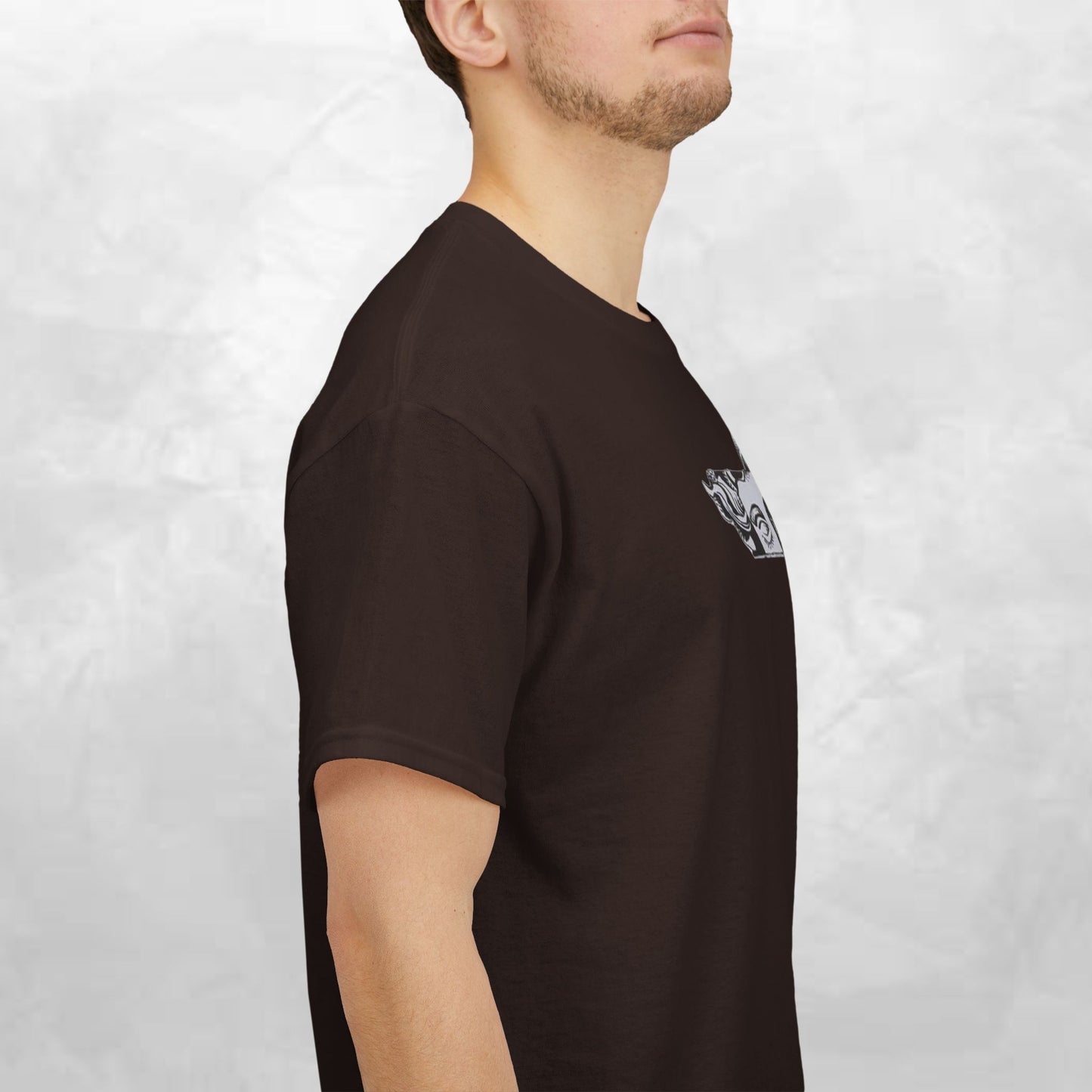 Artistic Unisex Heavy Cotton Tee – Abstract Face Design