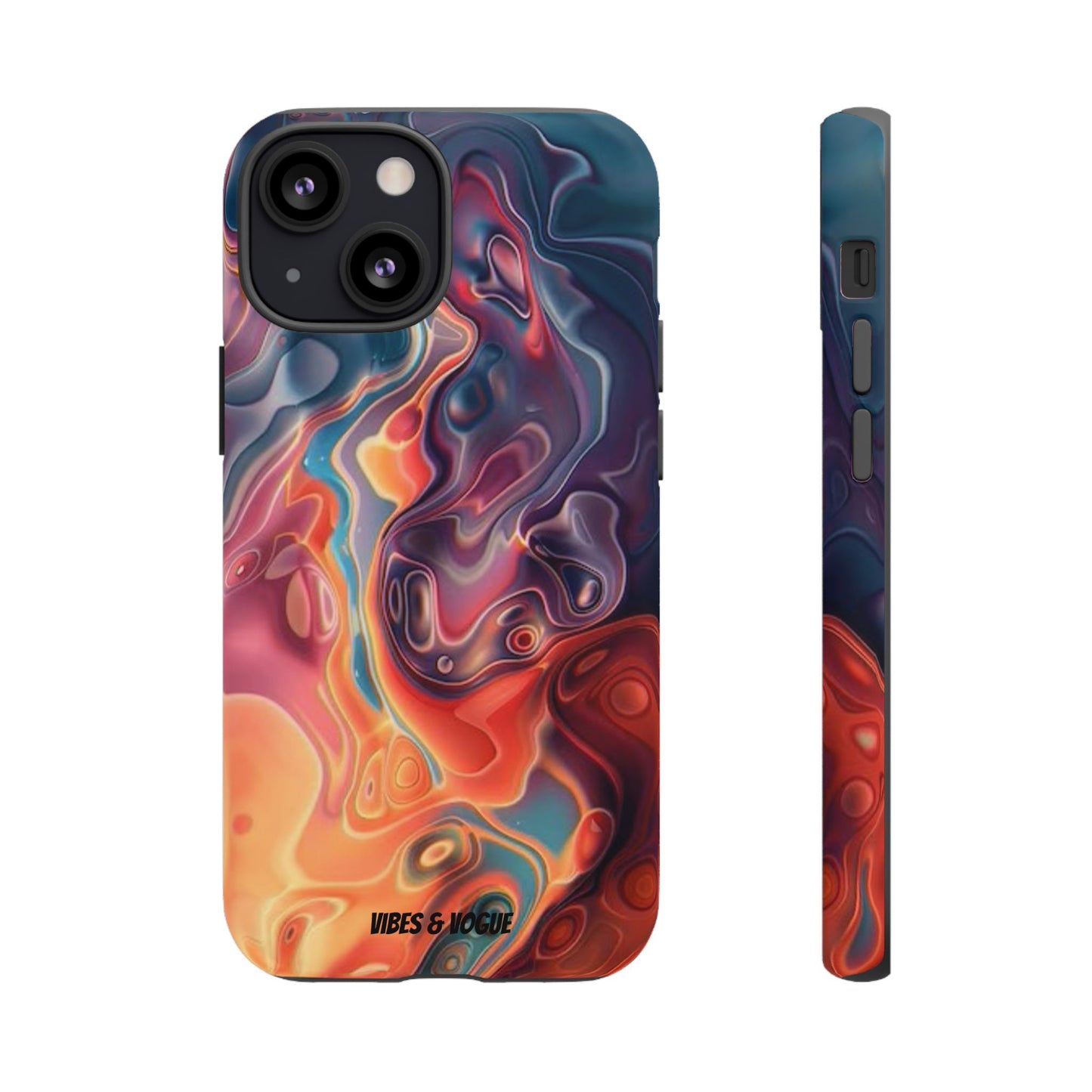 Colorful Phone Case, Abstract Print Cover, Tough Cases for Protection, Gift for Her, Modern Design, Trendy Mobile Accessory