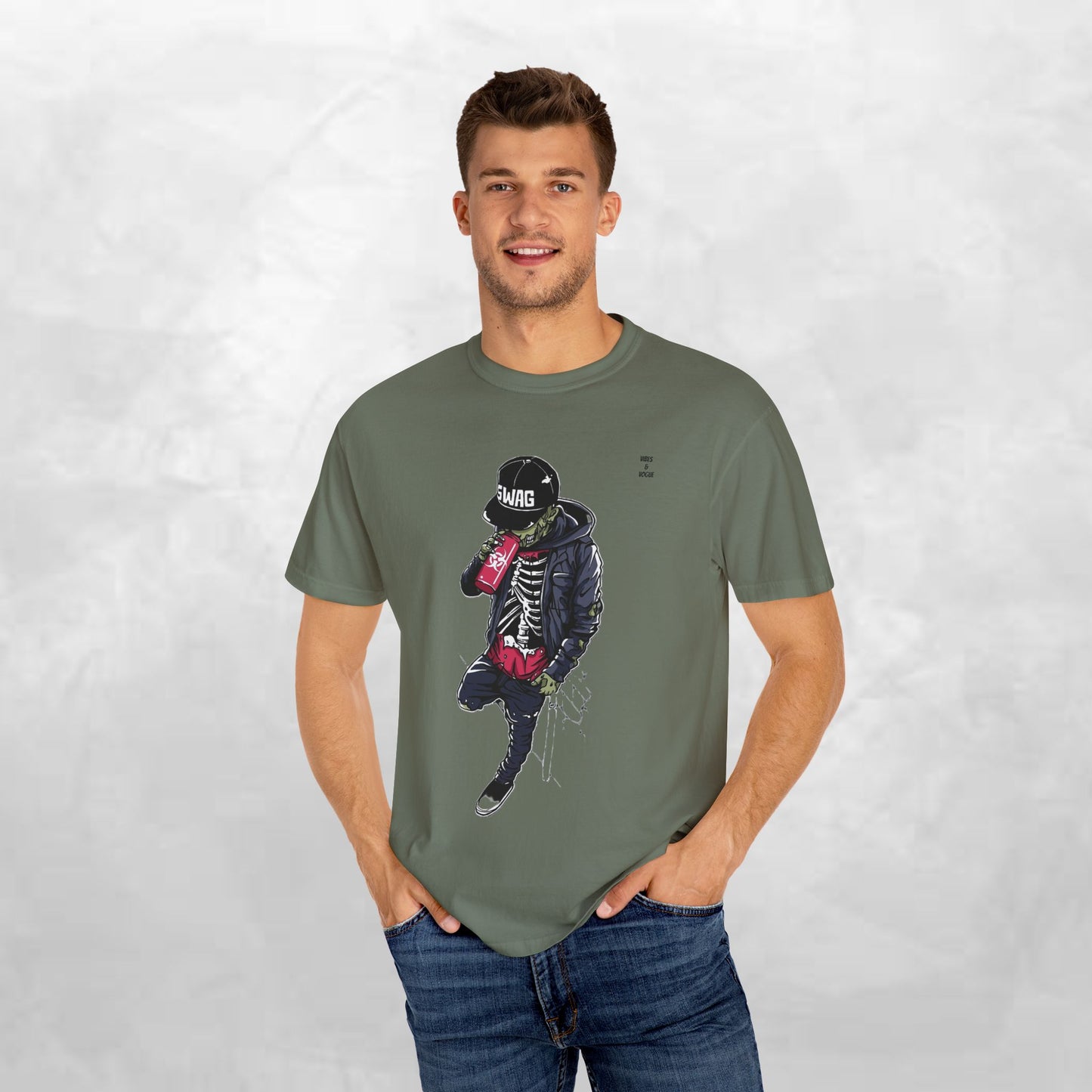 Cool Skeleton Swag Unisex T-Shirt - Trendy Streetwear Graphic Tee