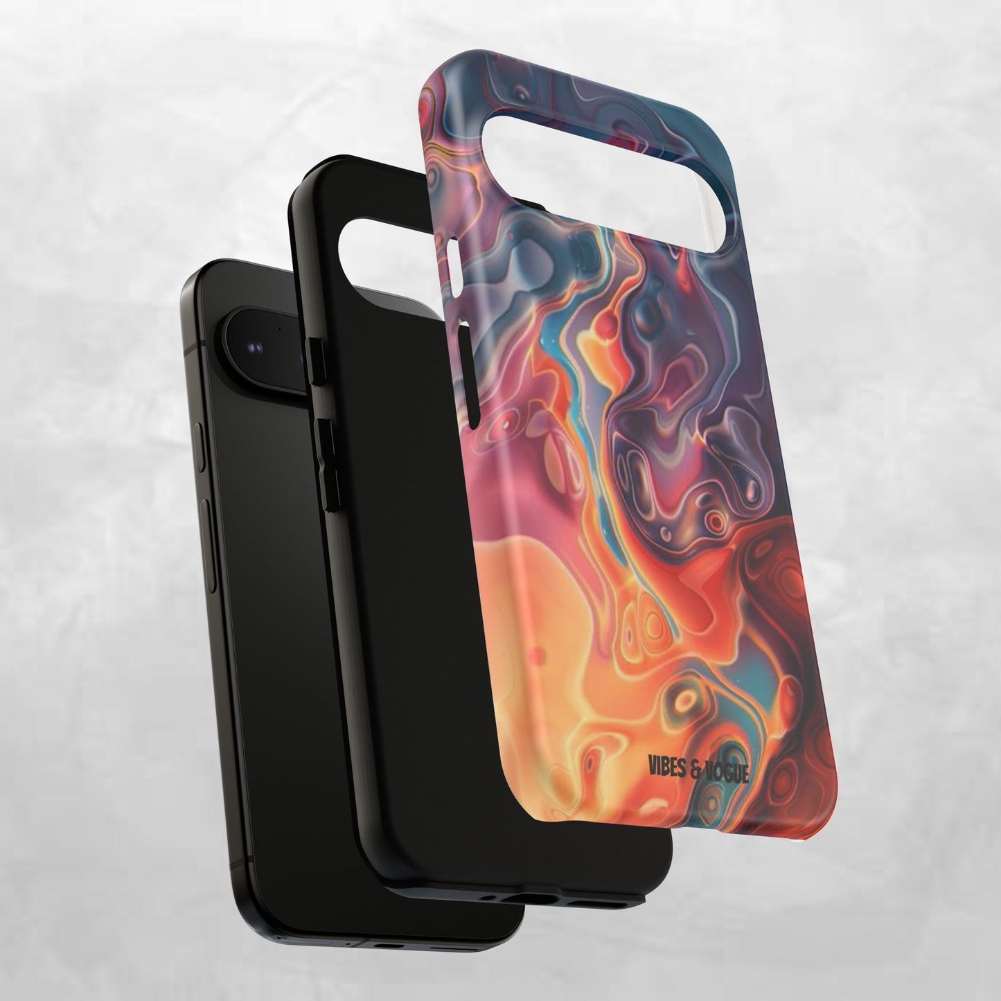 Colorful Phone Case, Abstract Print Cover, Tough Cases for Protection, Gift for Her, Modern Design, Trendy Mobile Accessory