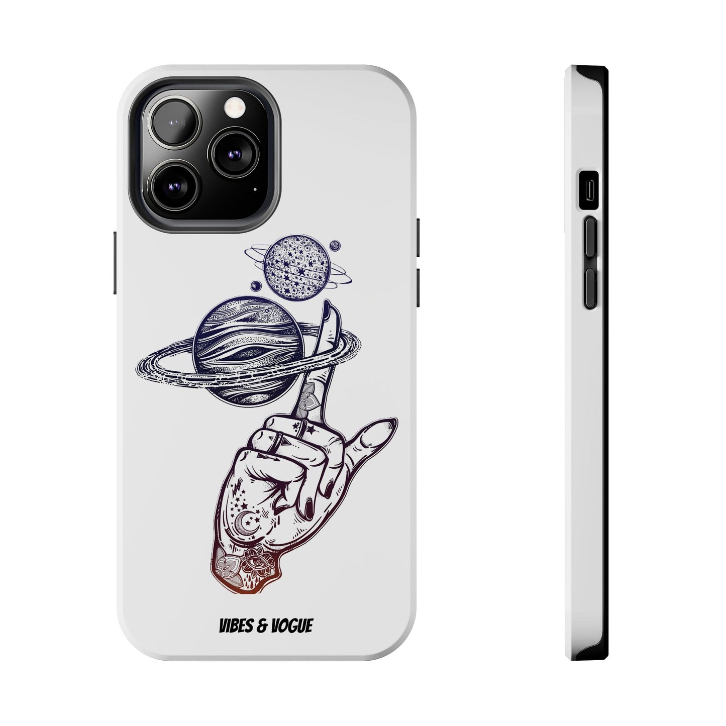 Cosmic Tattoo Phone Case, Unique Galaxy Cell Phone Cover, Gift for Astronomers, Trendy Space Phone Protector, Birthday and Holiday Gift