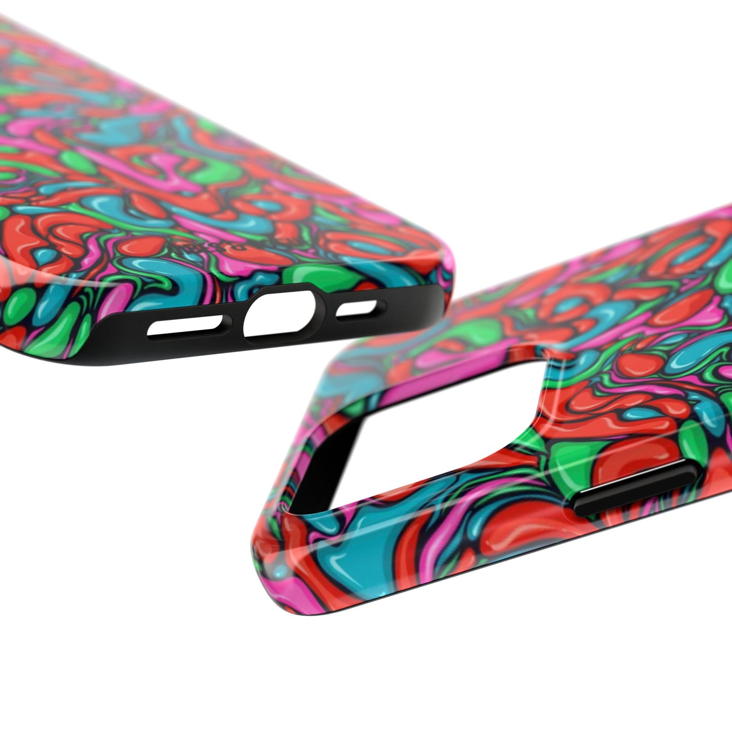 Vibrant Tough Phone Cases - Colorful Abstract Designs for Teens & Adults, Perfect Gift for Birthdays, Holidays, & Everyday Use