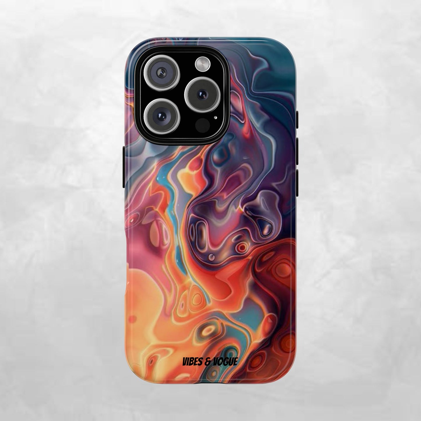 Colorful Phone Case, Abstract Print Cover, Tough Cases for Protection, Gift for Her, Modern Design, Trendy Mobile Accessory