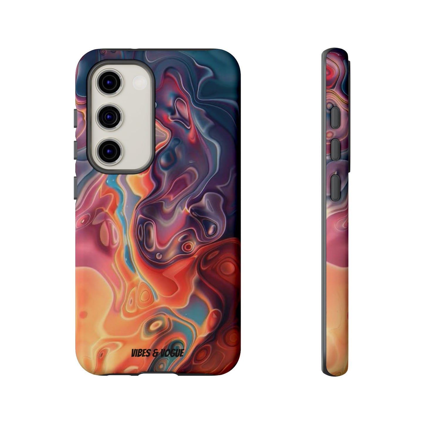 Colorful Phone Case, Abstract Print Cover, Tough Cases for Protection, Gift for Her, Modern Design, Trendy Mobile Accessory