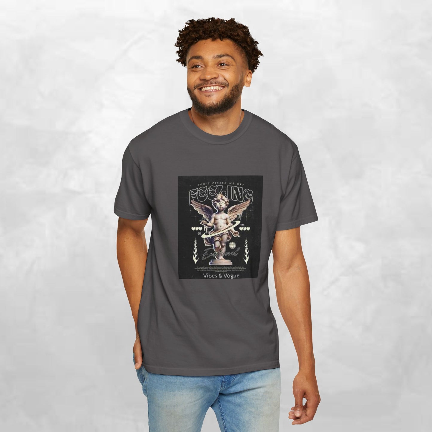 Vintage-Inspired Angel Graphic T-Shirt - Perfect for Casual Wear, Gift for Music Lovers, Cute Outfit Idea, Retro Design, Cozy Everyday Tee
