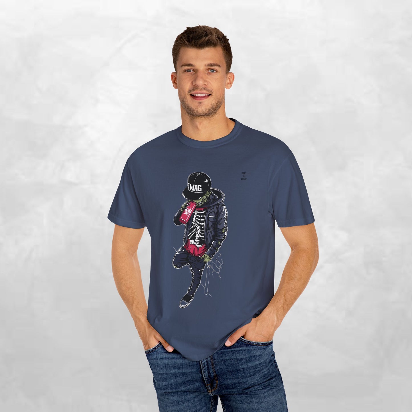 Cool Skeleton Swag Unisex T-Shirt - Trendy Streetwear Graphic Tee
