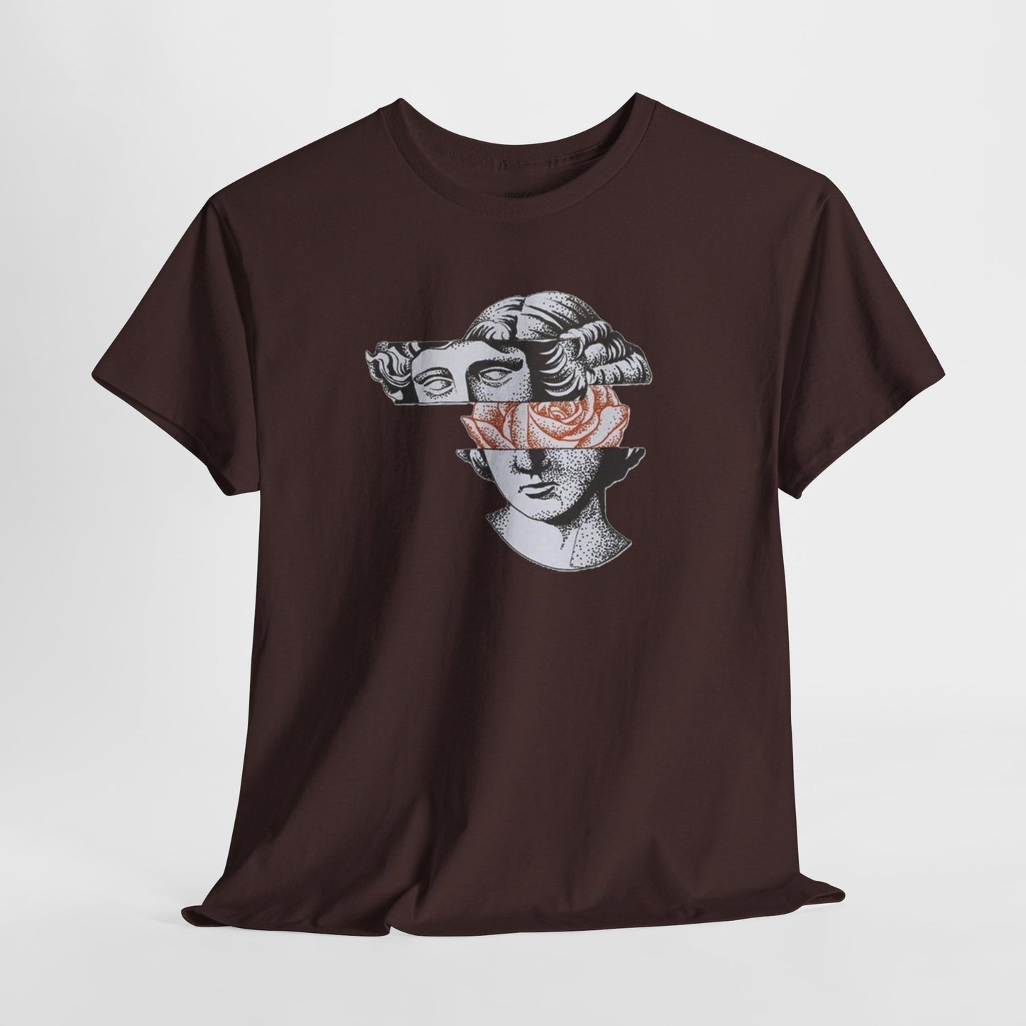 Artistic Unisex Heavy Cotton Tee – Abstract Face Design