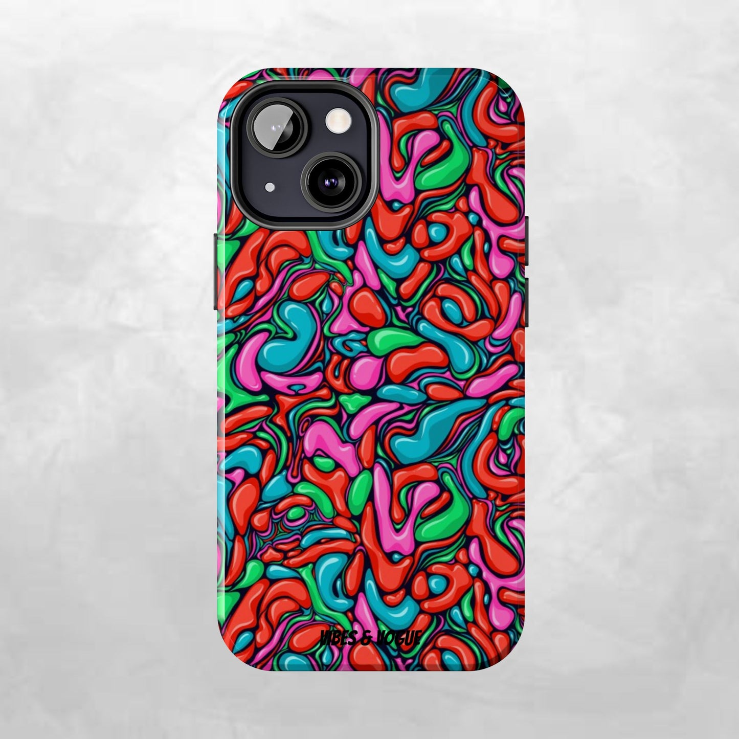Vibrant Tough Phone Cases - Colorful Abstract Designs for Teens & Adults, Perfect Gift for Birthdays, Holidays, & Everyday Use