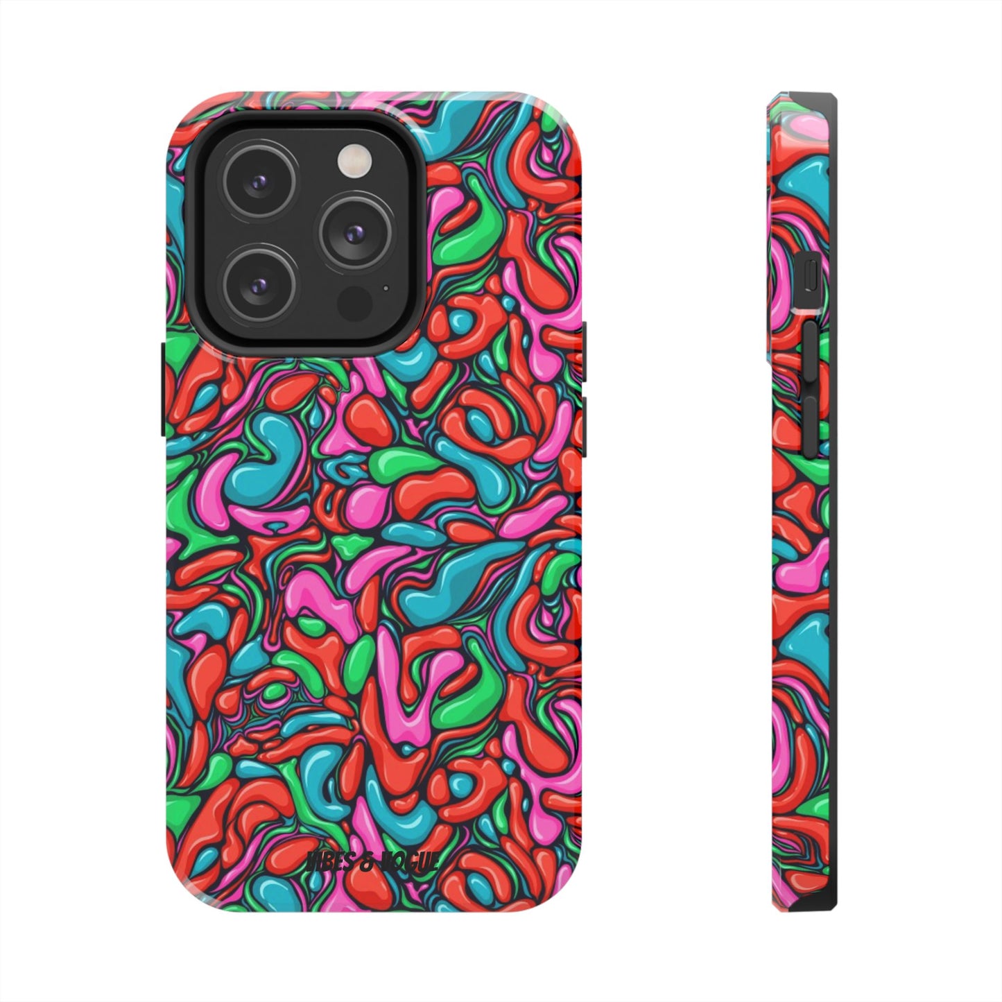 Vibrant Tough Phone Cases - Colorful Abstract Designs for Teens & Adults, Perfect Gift for Birthdays, Holidays, & Everyday Use