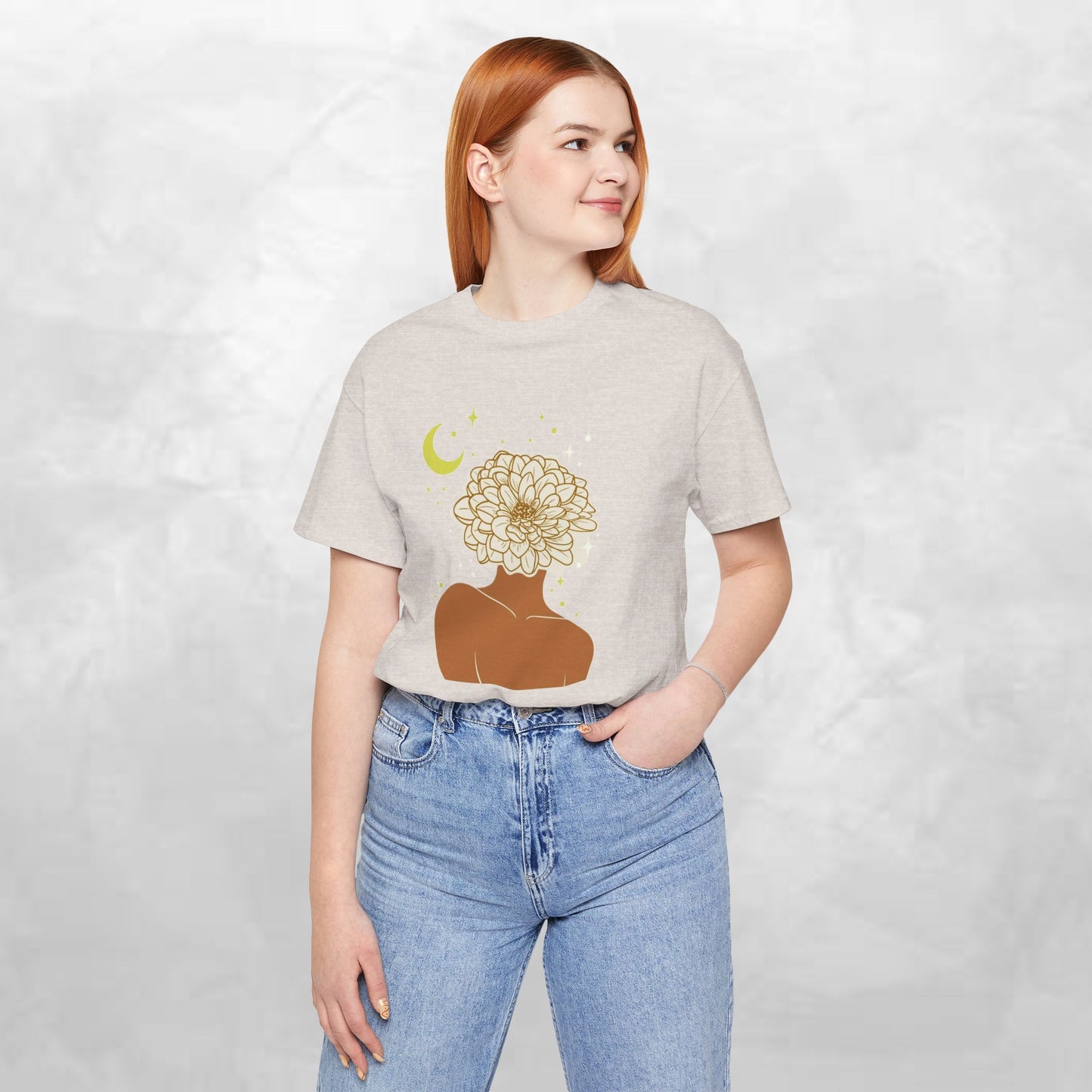 Boho Floral Graphic Tee, Aesthetic Tee, Nature Lover T-Shirt, Gift for Her, Casual Wear, Summer Top, Comfortable Tee