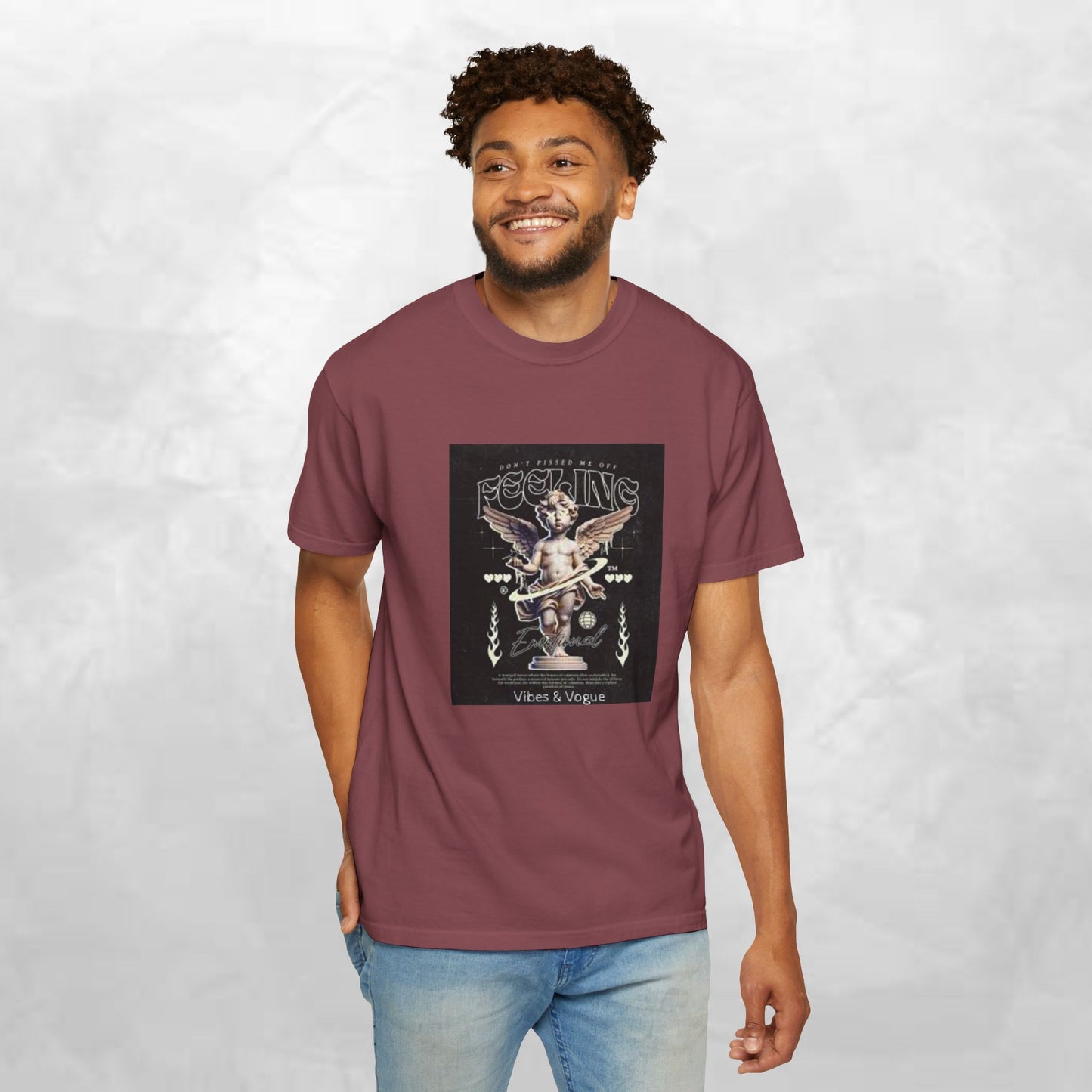 Vintage-Inspired Angel Graphic T-Shirt - Perfect for Casual Wear, Gift for Music Lovers, Cute Outfit Idea, Retro Design, Cozy Everyday Tee