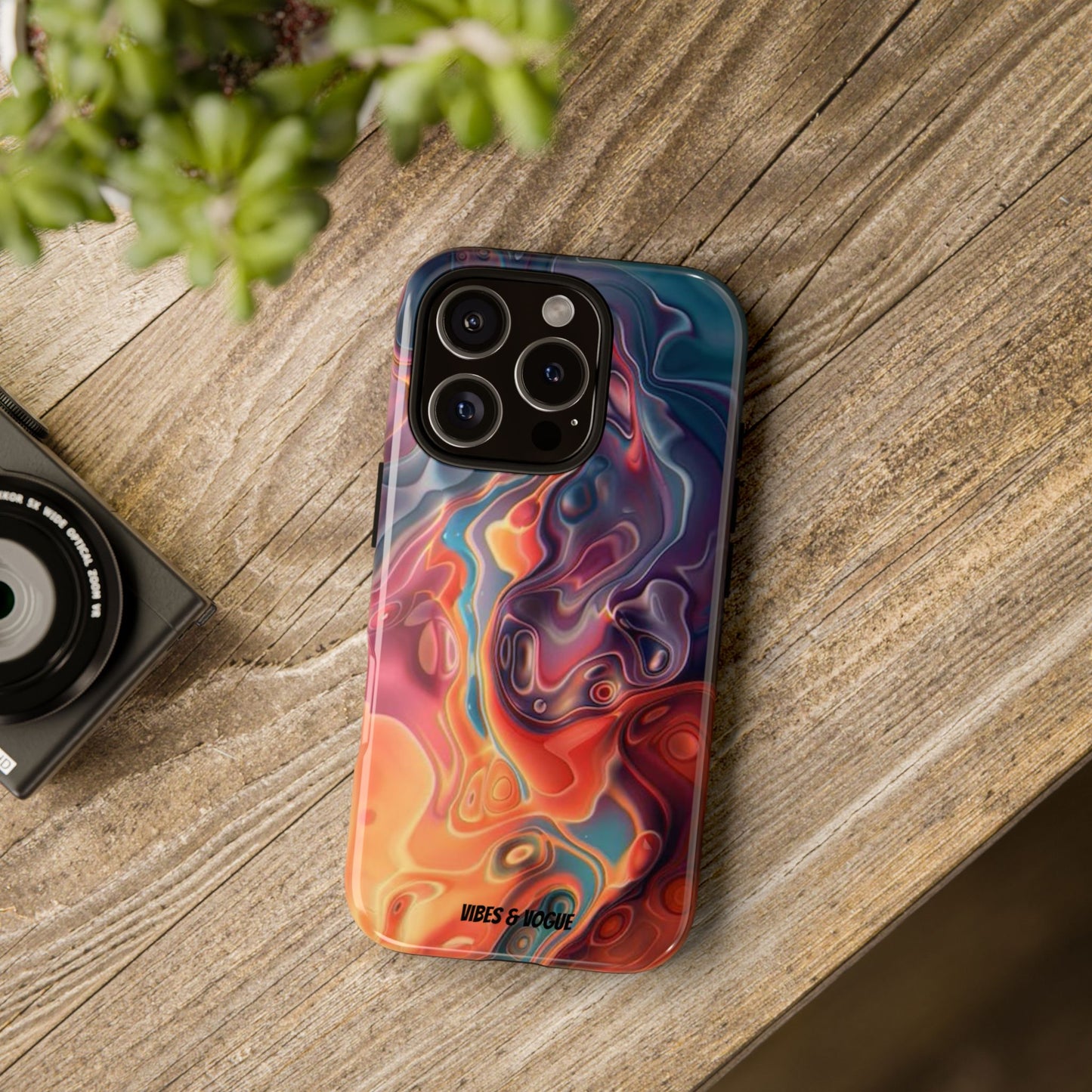 Colorful Phone Case, Abstract Print Cover, Tough Cases for Protection, Gift for Her, Modern Design, Trendy Mobile Accessory