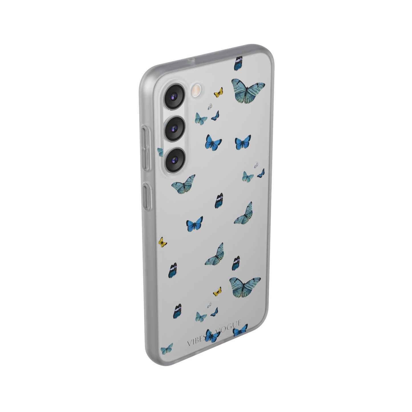 Butterfly Vibes Phone Case, Flexible Phone Cover, Elegant Phone Accessory, Gift for Nature Lovers, Spring Decor, Eco-Friendly Case