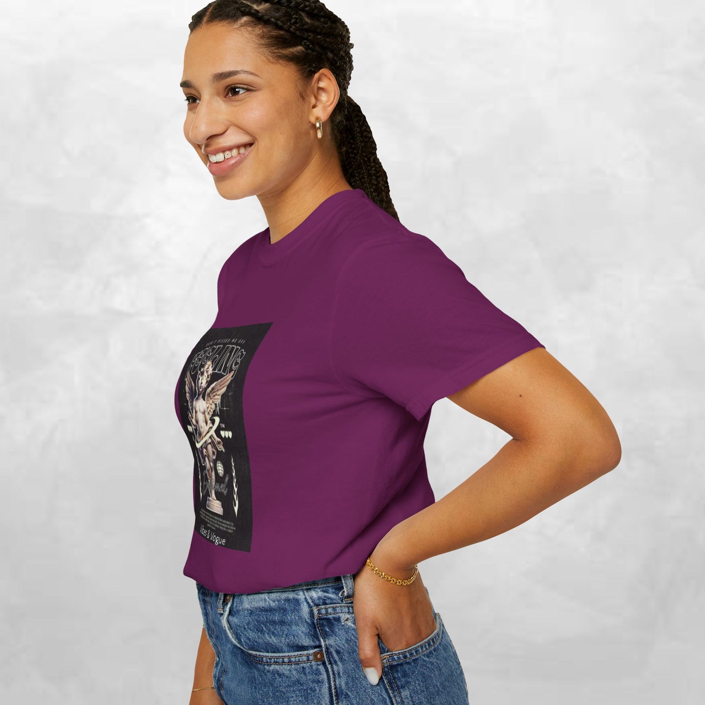 Vintage-Inspired Angel Graphic T-Shirt - Perfect for Casual Wear, Gift for Music Lovers, Cute Outfit Idea, Retro Design, Cozy Everyday Tee