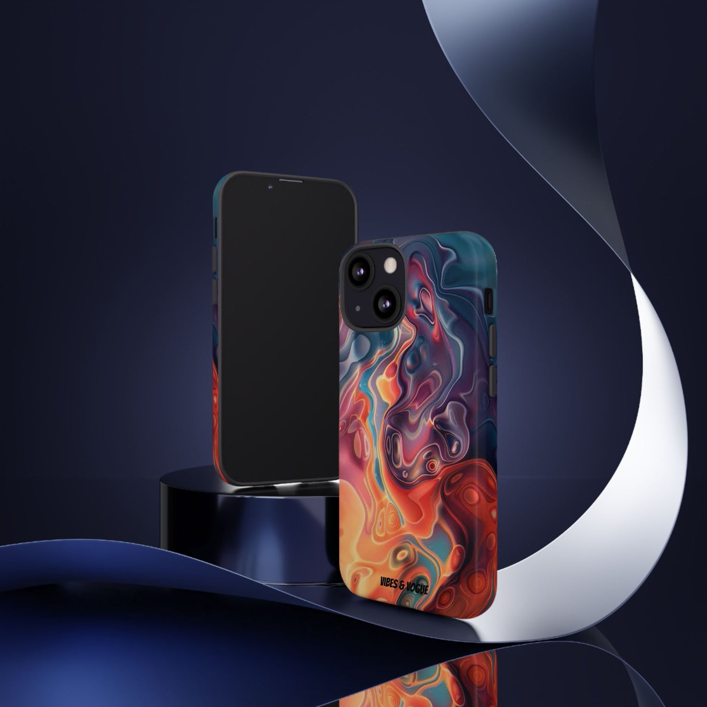Colorful Phone Case, Abstract Print Cover, Tough Cases for Protection, Gift for Her, Modern Design, Trendy Mobile Accessory