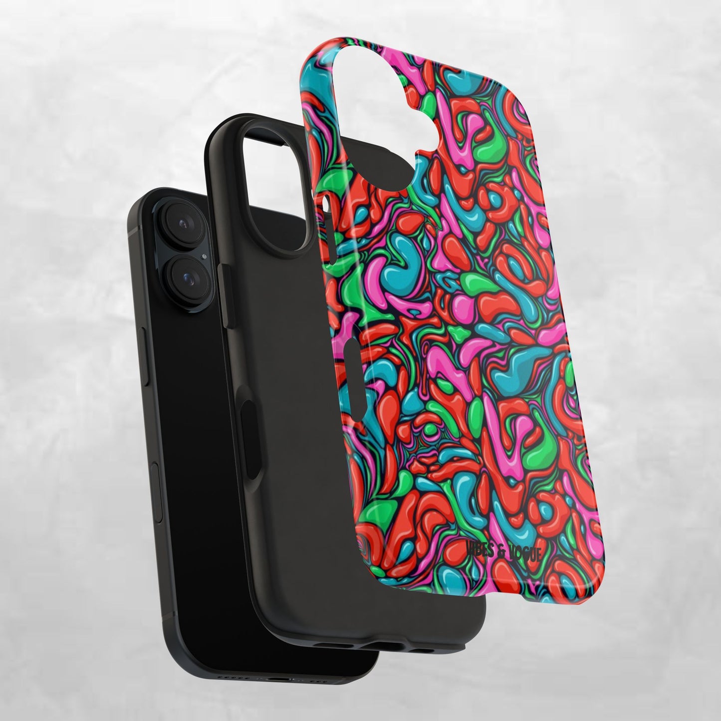 Vibrant Tough Phone Cases - Colorful Abstract Designs for Teens & Adults, Perfect Gift for Birthdays, Holidays, & Everyday Use