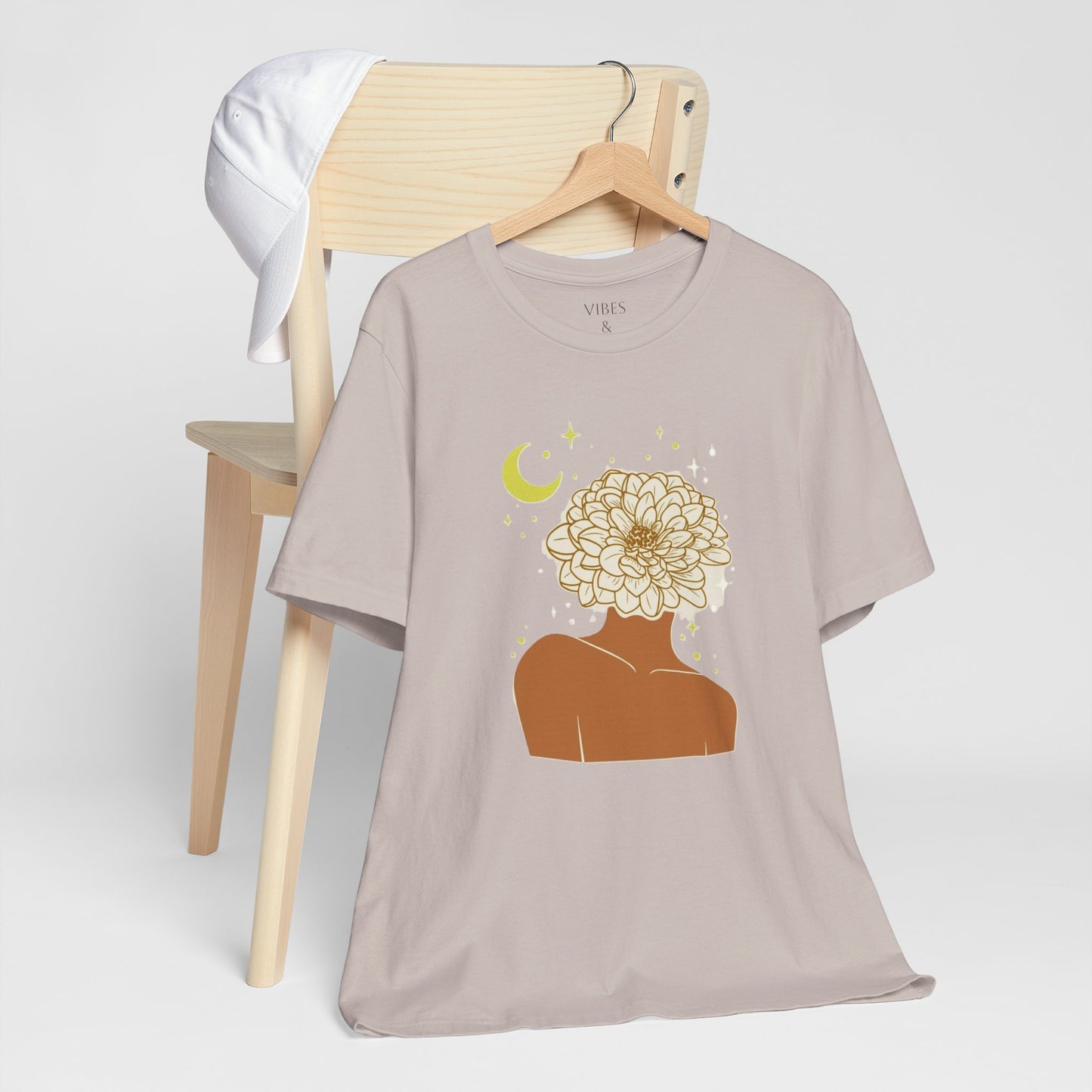 Boho Floral Graphic Tee, Aesthetic Tee, Nature Lover T-Shirt, Gift for Her, Casual Wear, Summer Top, Comfortable Tee