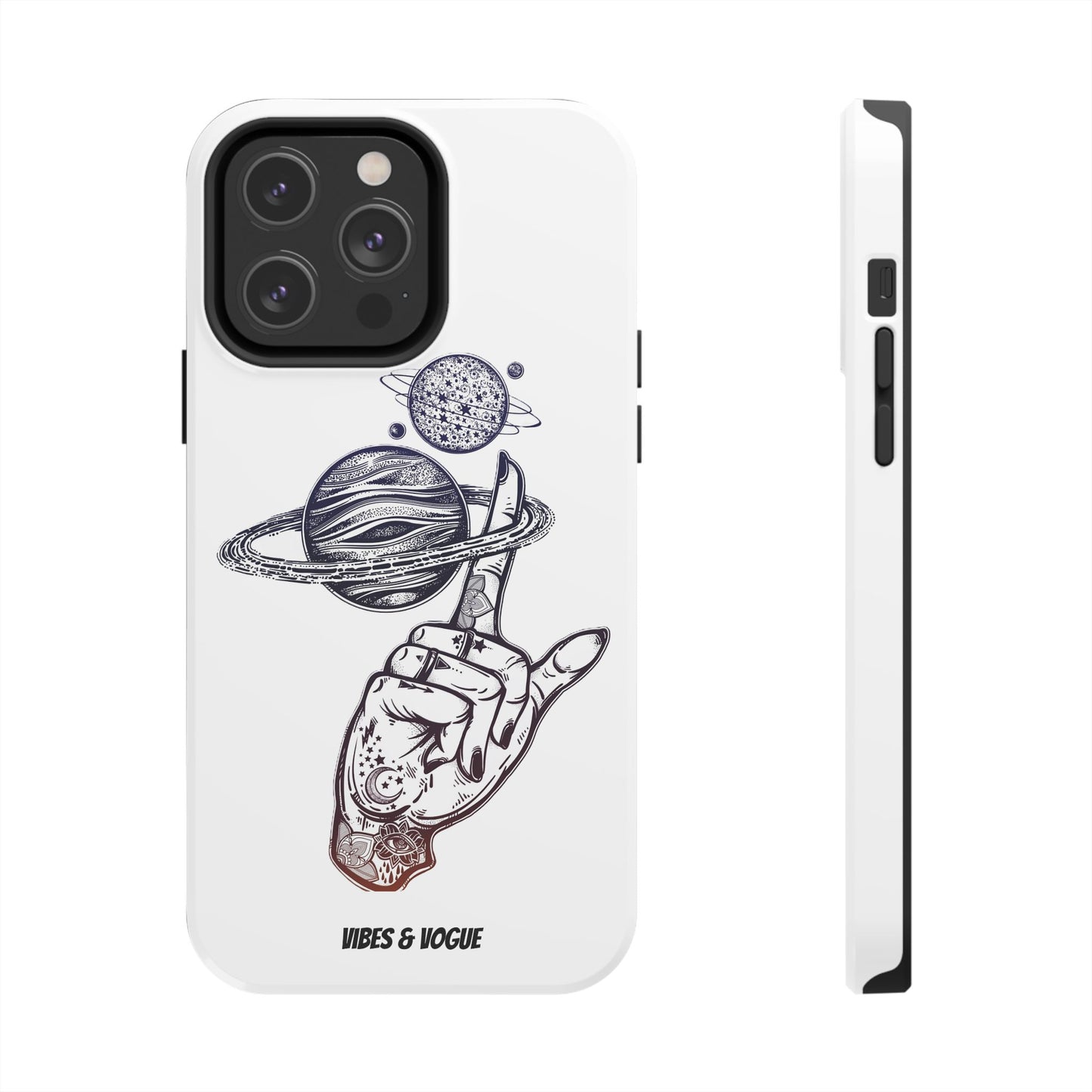 Cosmic Tattoo Phone Case, Unique Galaxy Cell Phone Cover, Gift for Astronomers, Trendy Space Phone Protector, Birthday and Holiday Gift