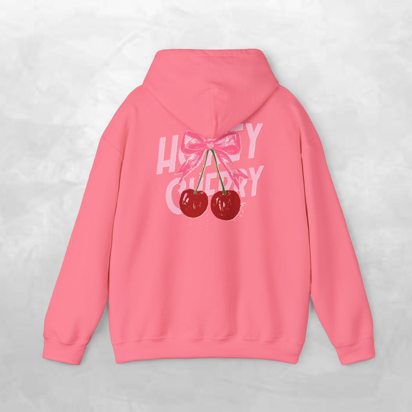 Cherry Bow Unisex Hoodie - Sweet, Cozy Style for Spring, Casual Wear, Gift for Birthdays, Summer Fun, Festival Fashion