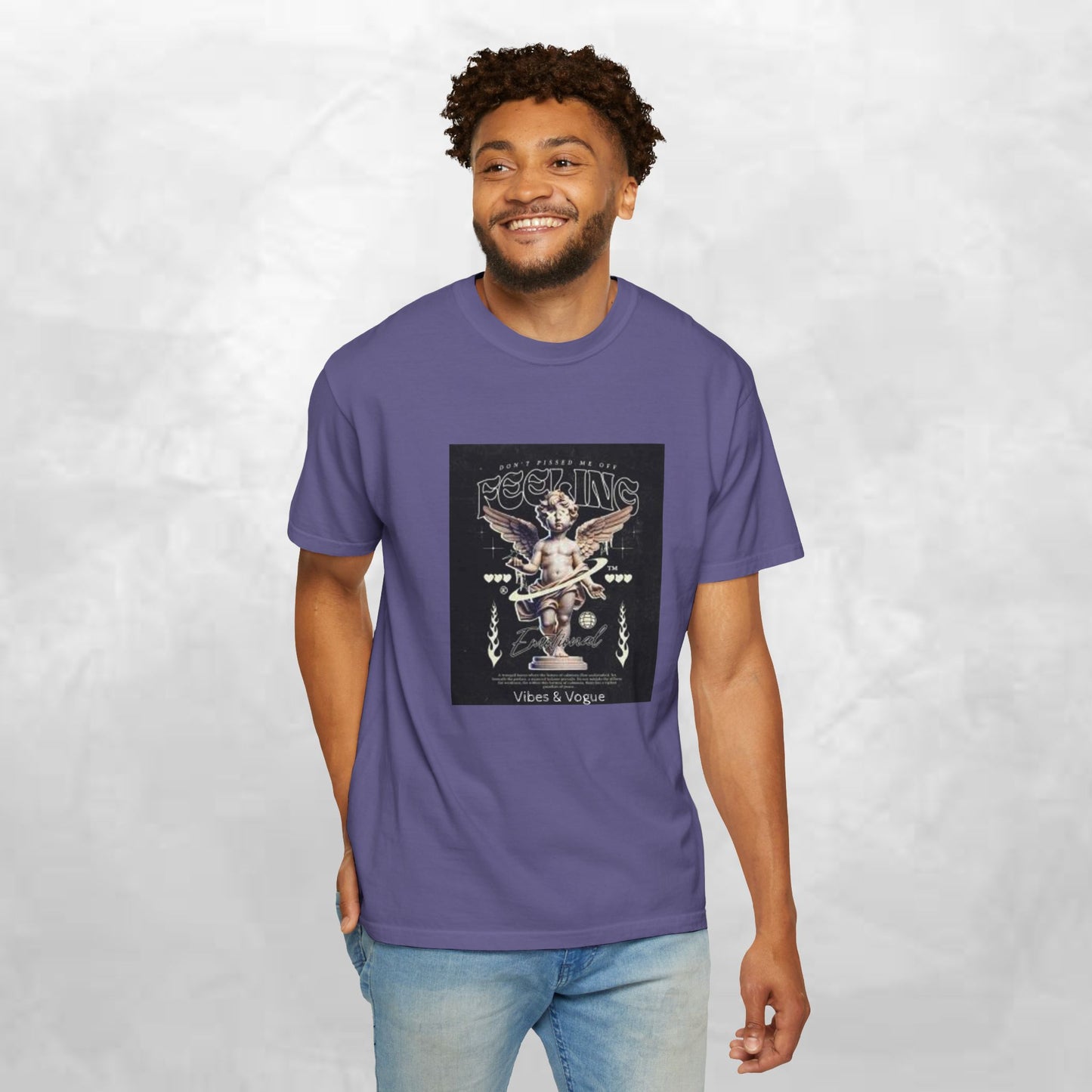 Vintage-Inspired Angel Graphic T-Shirt - Perfect for Casual Wear, Gift for Music Lovers, Cute Outfit Idea, Retro Design, Cozy Everyday Tee