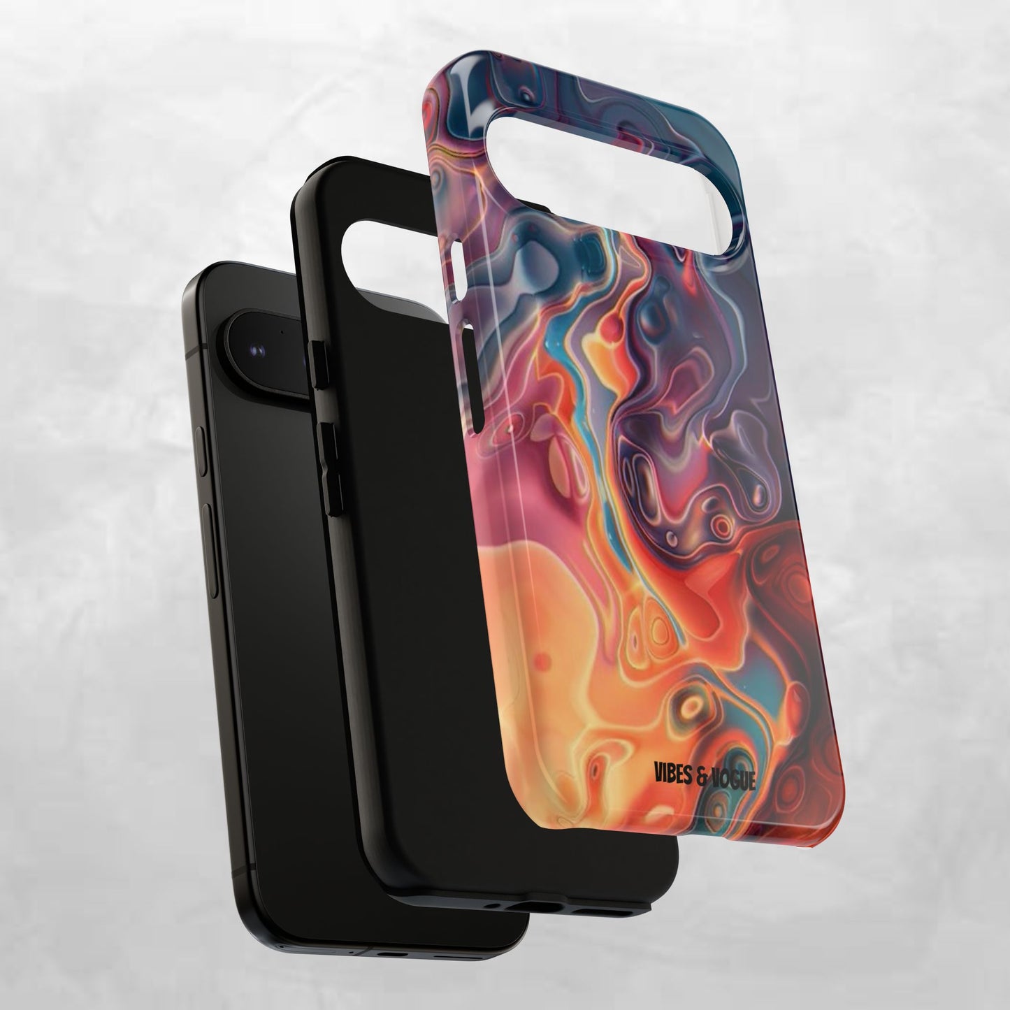 Colorful Phone Case, Abstract Print Cover, Tough Cases for Protection, Gift for Her, Modern Design, Trendy Mobile Accessory