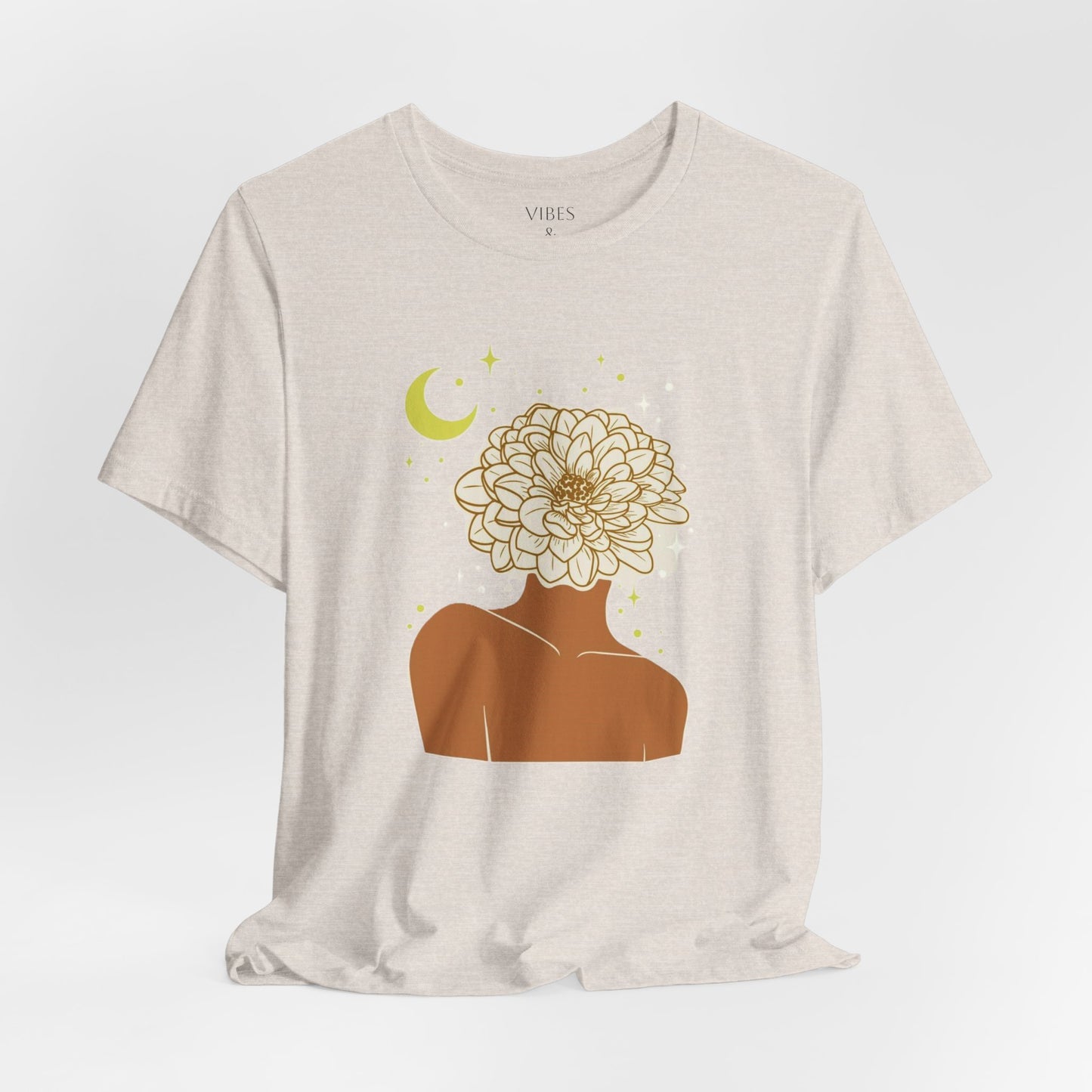 Boho Floral Graphic Tee, Aesthetic Tee, Nature Lover T-Shirt, Gift for Her, Casual Wear, Summer Top, Comfortable Tee