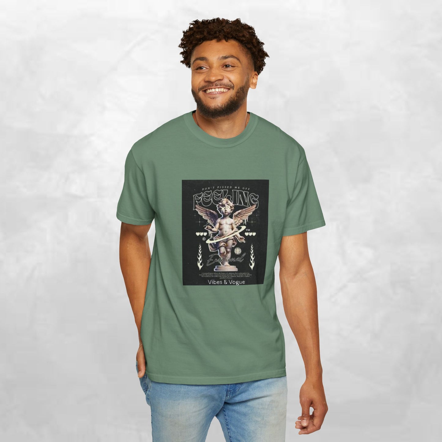 Vintage-Inspired Angel Graphic T-Shirt - Perfect for Casual Wear, Gift for Music Lovers, Cute Outfit Idea, Retro Design, Cozy Everyday Tee