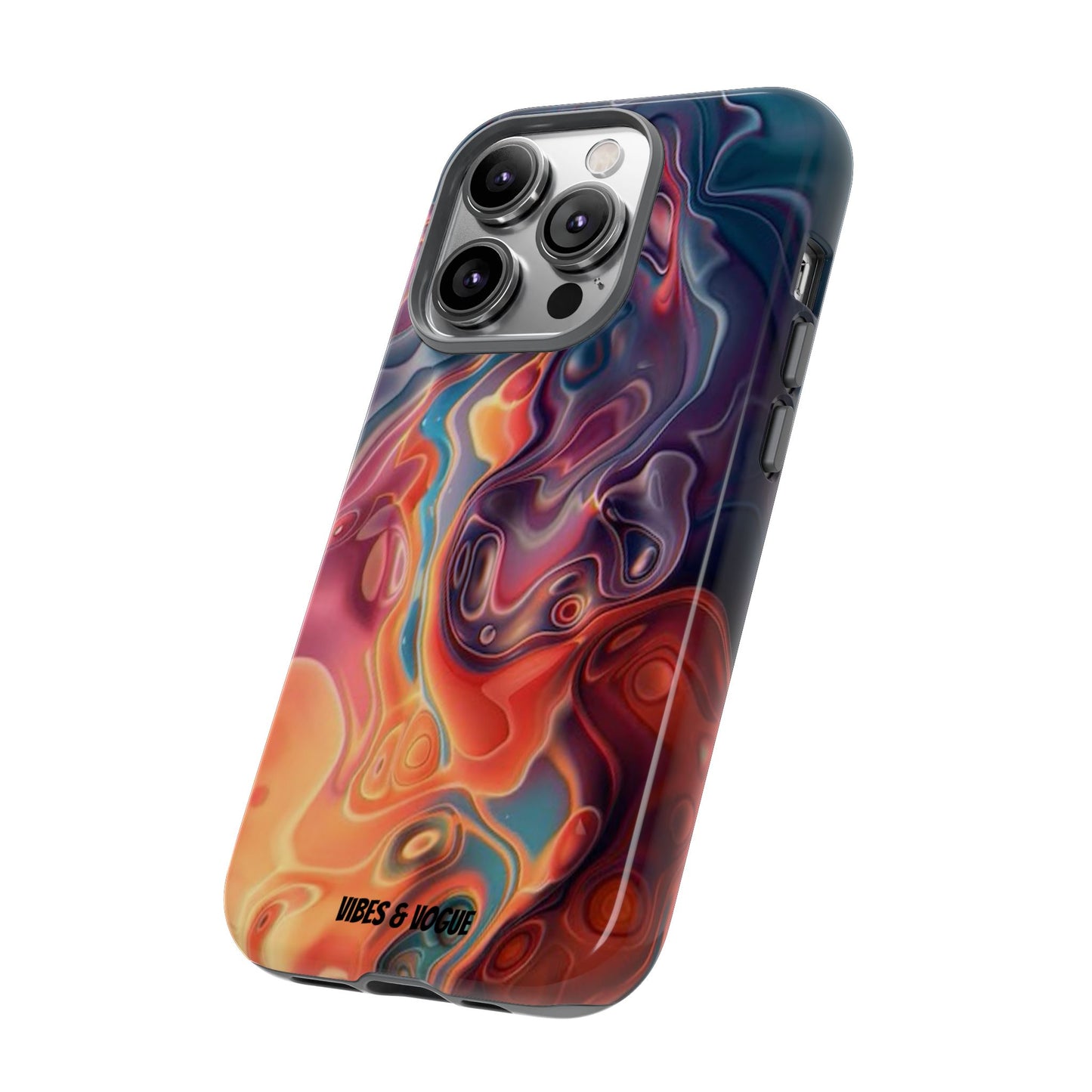 Colorful Phone Case, Abstract Print Cover, Tough Cases for Protection, Gift for Her, Modern Design, Trendy Mobile Accessory