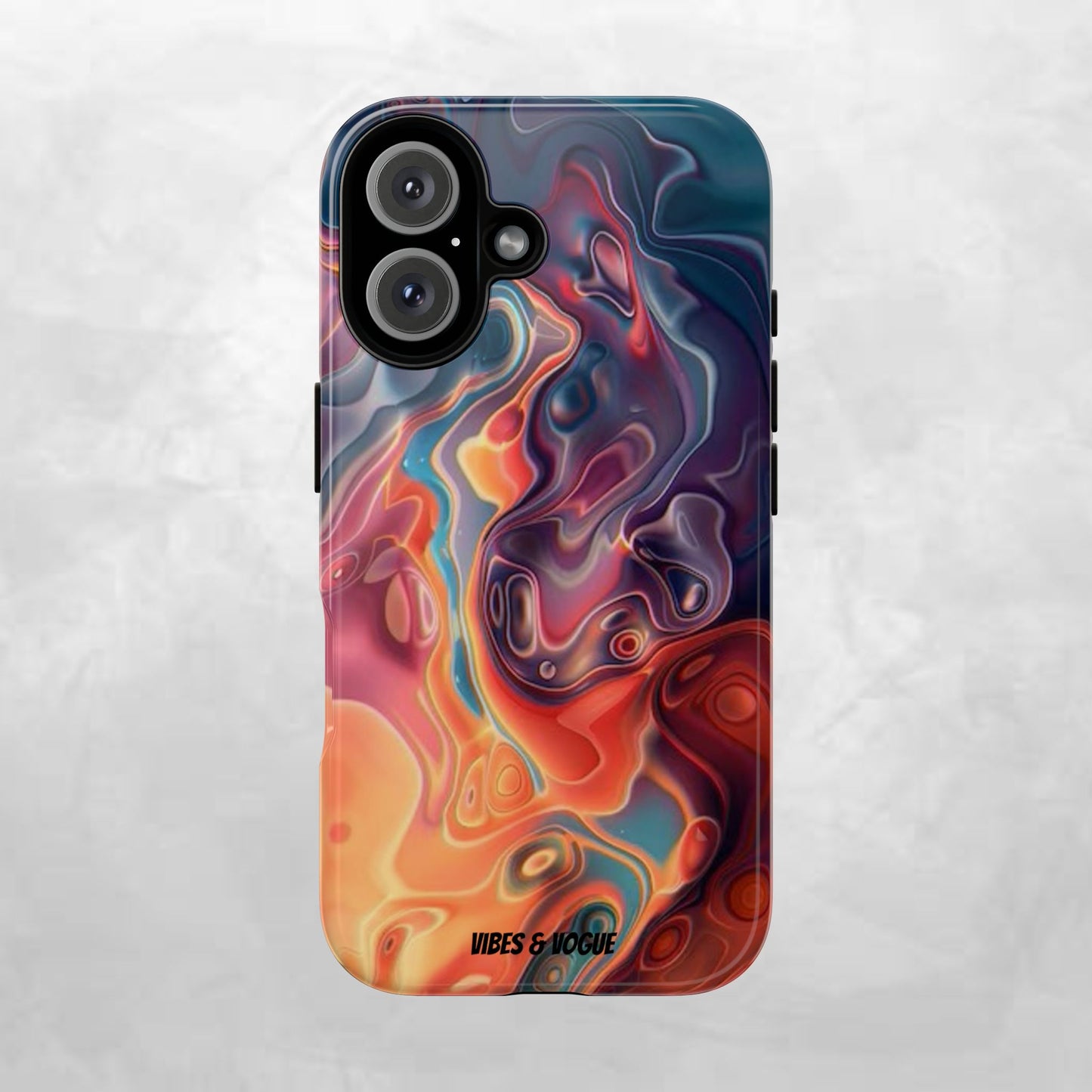 Colorful Phone Case, Abstract Print Cover, Tough Cases for Protection, Gift for Her, Modern Design, Trendy Mobile Accessory
