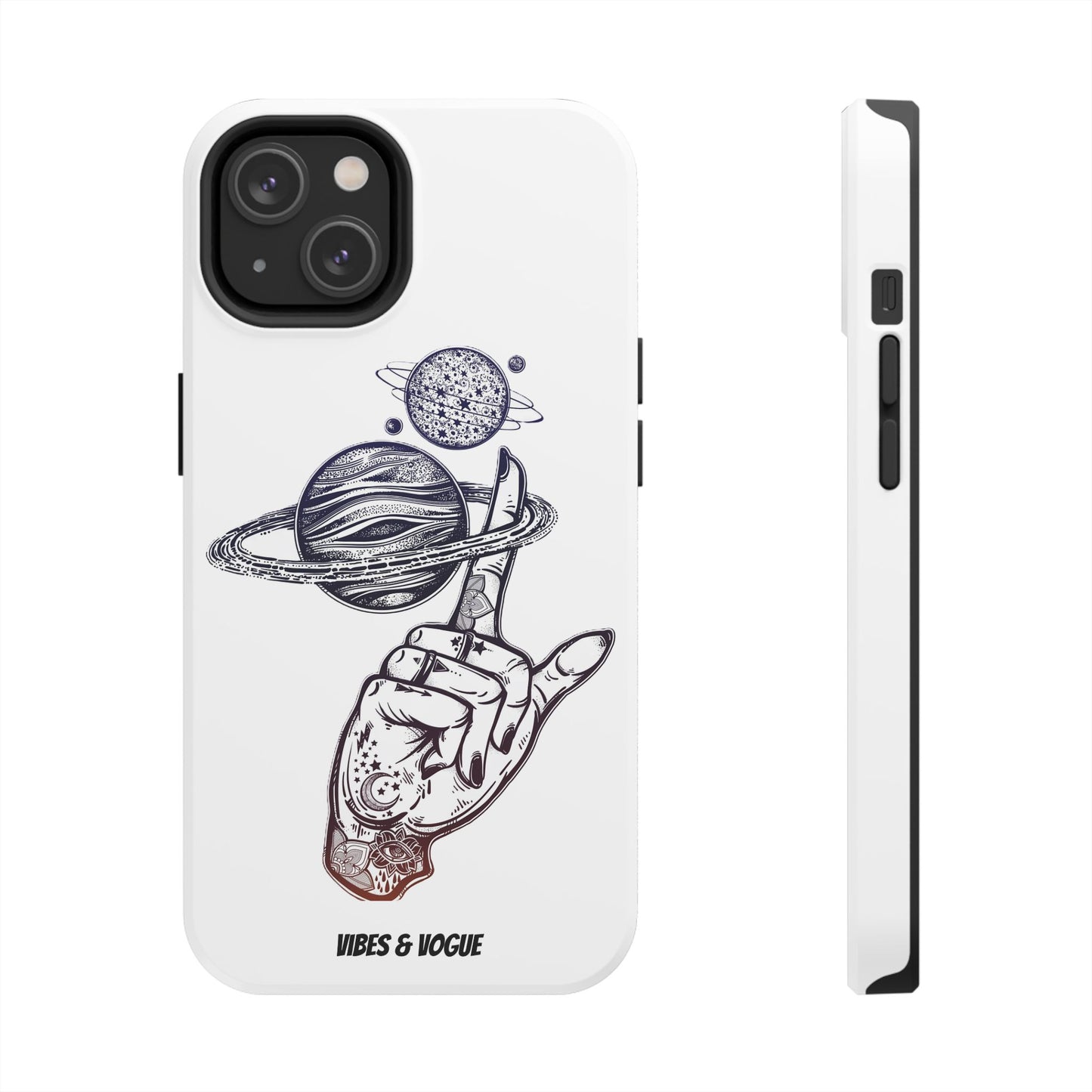 Cosmic Tattoo Phone Case, Unique Galaxy Cell Phone Cover, Gift for Astronomers, Trendy Space Phone Protector, Birthday and Holiday Gift