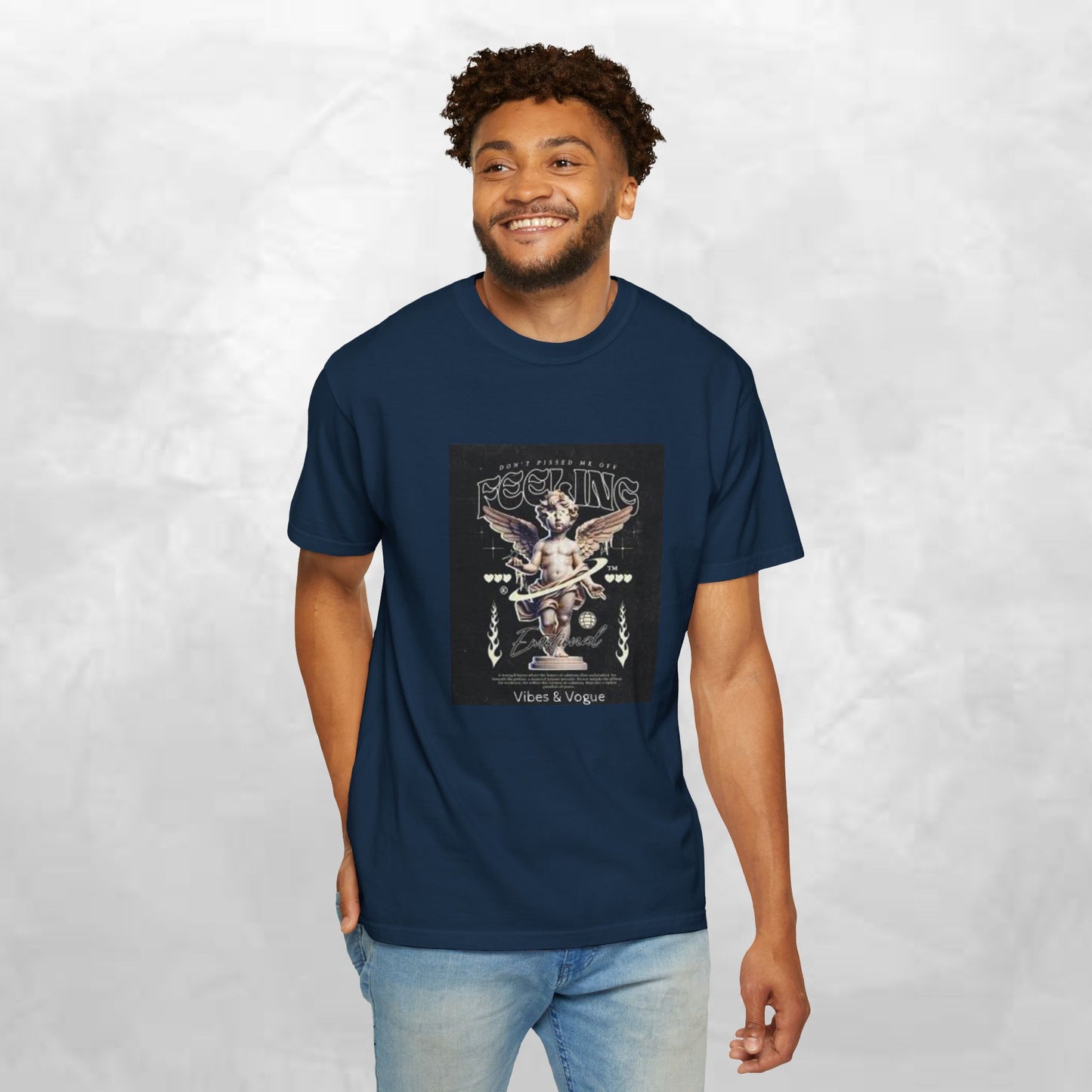 Vintage-Inspired Angel Graphic T-Shirt - Perfect for Casual Wear, Gift for Music Lovers, Cute Outfit Idea, Retro Design, Cozy Everyday Tee