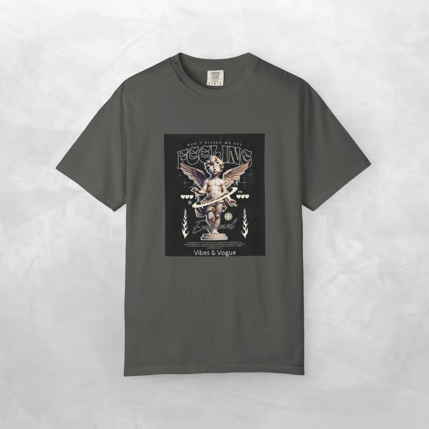 Vintage-Inspired Angel Graphic T-Shirt - Perfect for Casual Wear, Gift for Music Lovers, Cute Outfit Idea, Retro Design, Cozy Everyday Tee
